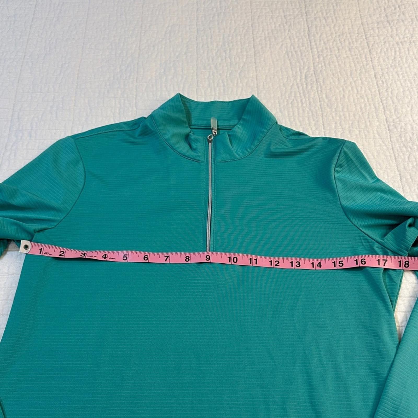 Cutter & Buck Coral Bay Golf Pullover Small NWOT Teal Quarter-Zip Pullover Size S / US 4 / IT 40 - 4 Thumbnail