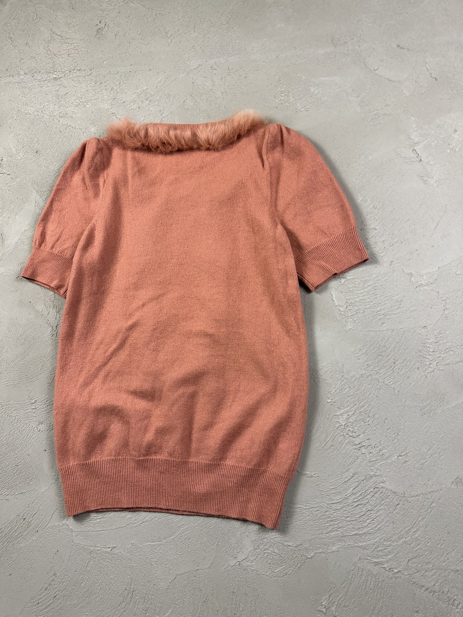Japanese Brand × Vintage Vintage Avant Garde Japan Wool 3D Cable Fur T-shirt Size S / US 4 / IT 40 - 7 Thumbnail