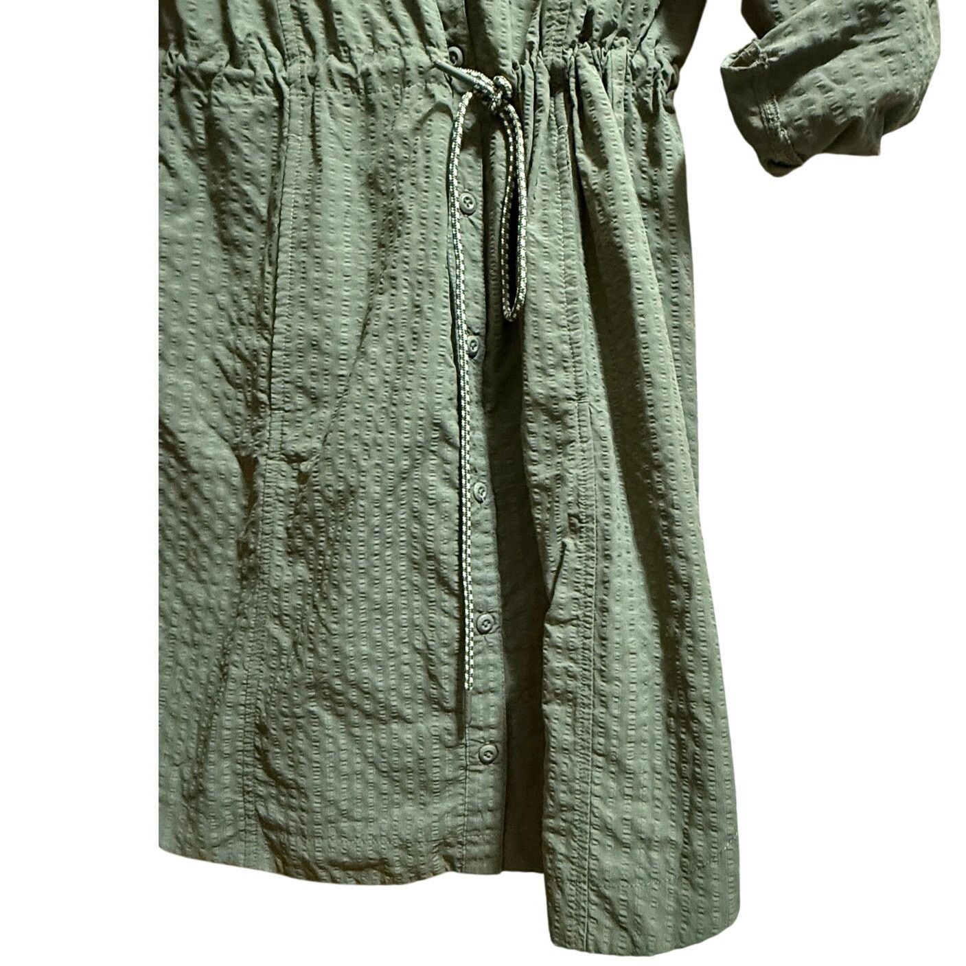 Columbia Columbia Sportswear Green Cinch Waist Shirt Dress - Small Size S / US 4 / IT 40 - 6 Thumbnail