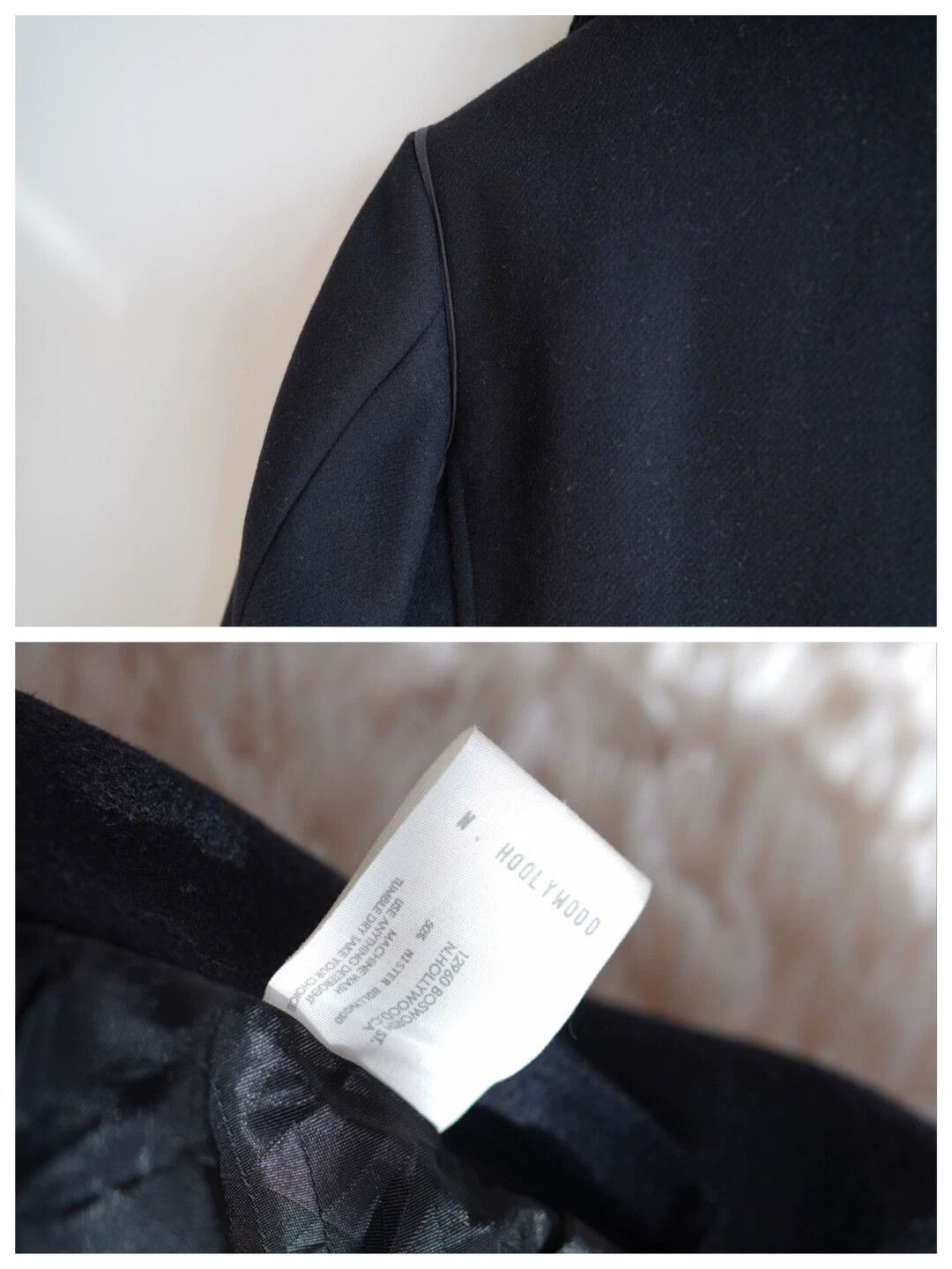 N.Hoolywood n.hoolywood Wool Double-Breasted Pea Coat 36 S Size XS / US 0-2 / IT 36-38 - 4 Thumbnail