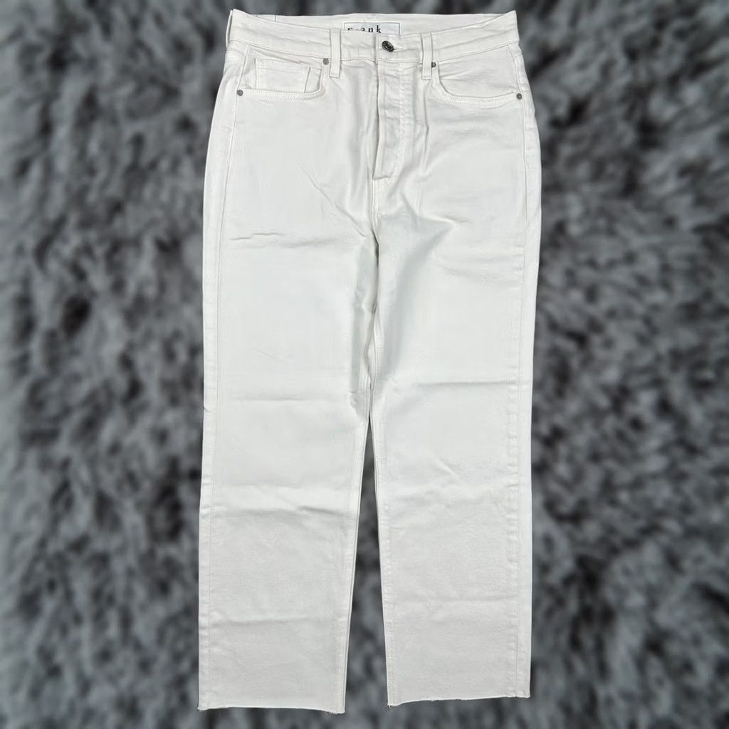 Frank & Eileen Frank & Eileen Monaghan High Rise Straight Mom Raw Hem Jeans - 30 Size 30" / US 8 / IT 44 - 1 Thumbnail