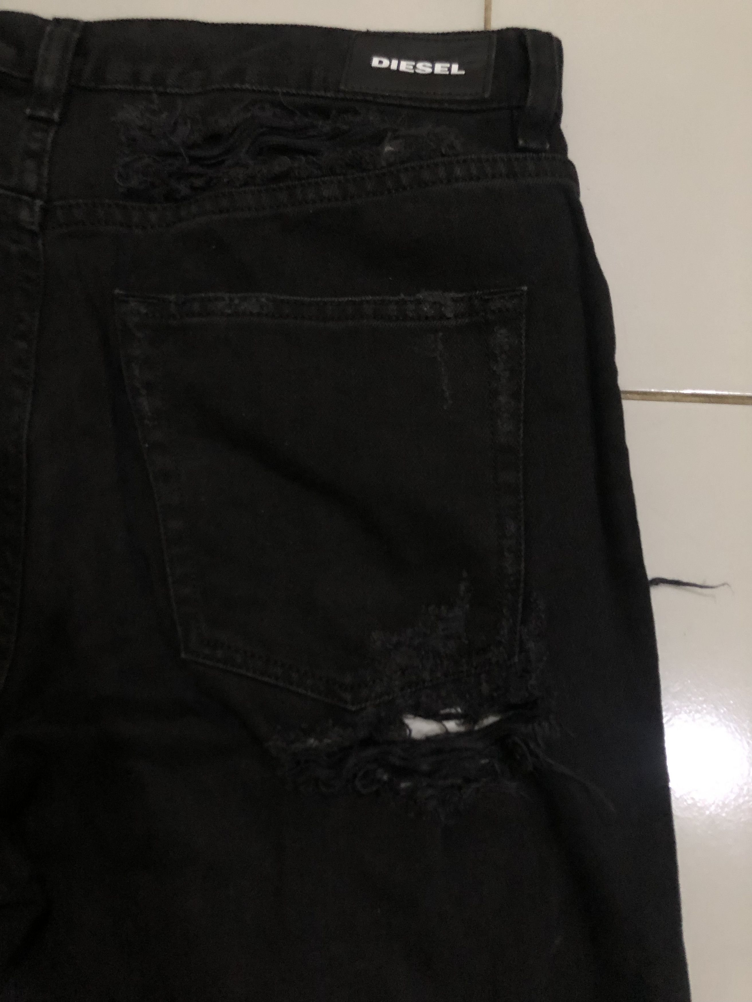 Diesel BNWT Diesel Aryel 084WH Distressed Black Jeans Size 30" / US 8 / IT 44 - 17 Thumbnail