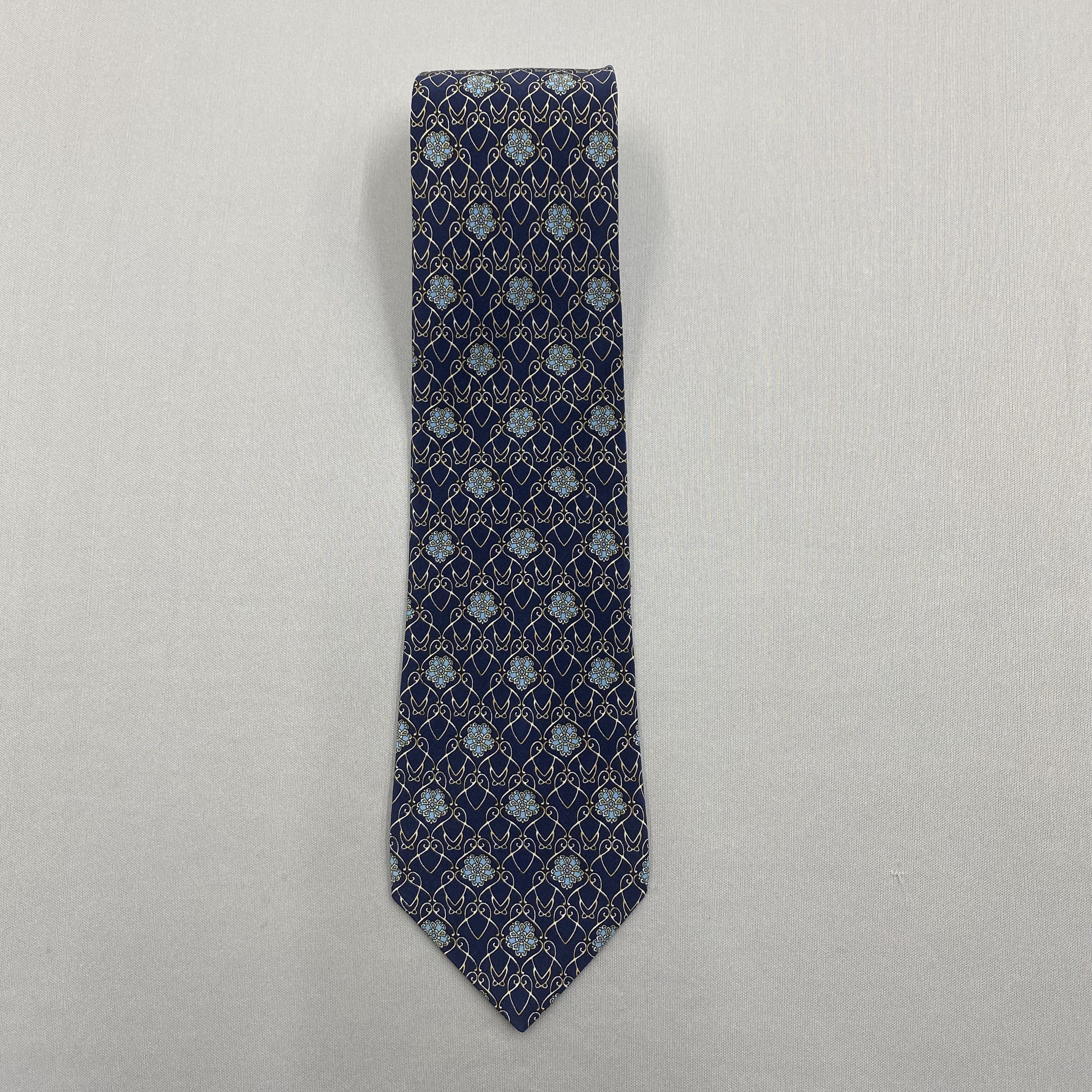 Japanese Brand Vintage Nina Ricci SILK Necktie Cravate Pure Silk Neck Tie Size ONE SIZE - 3 Thumbnail