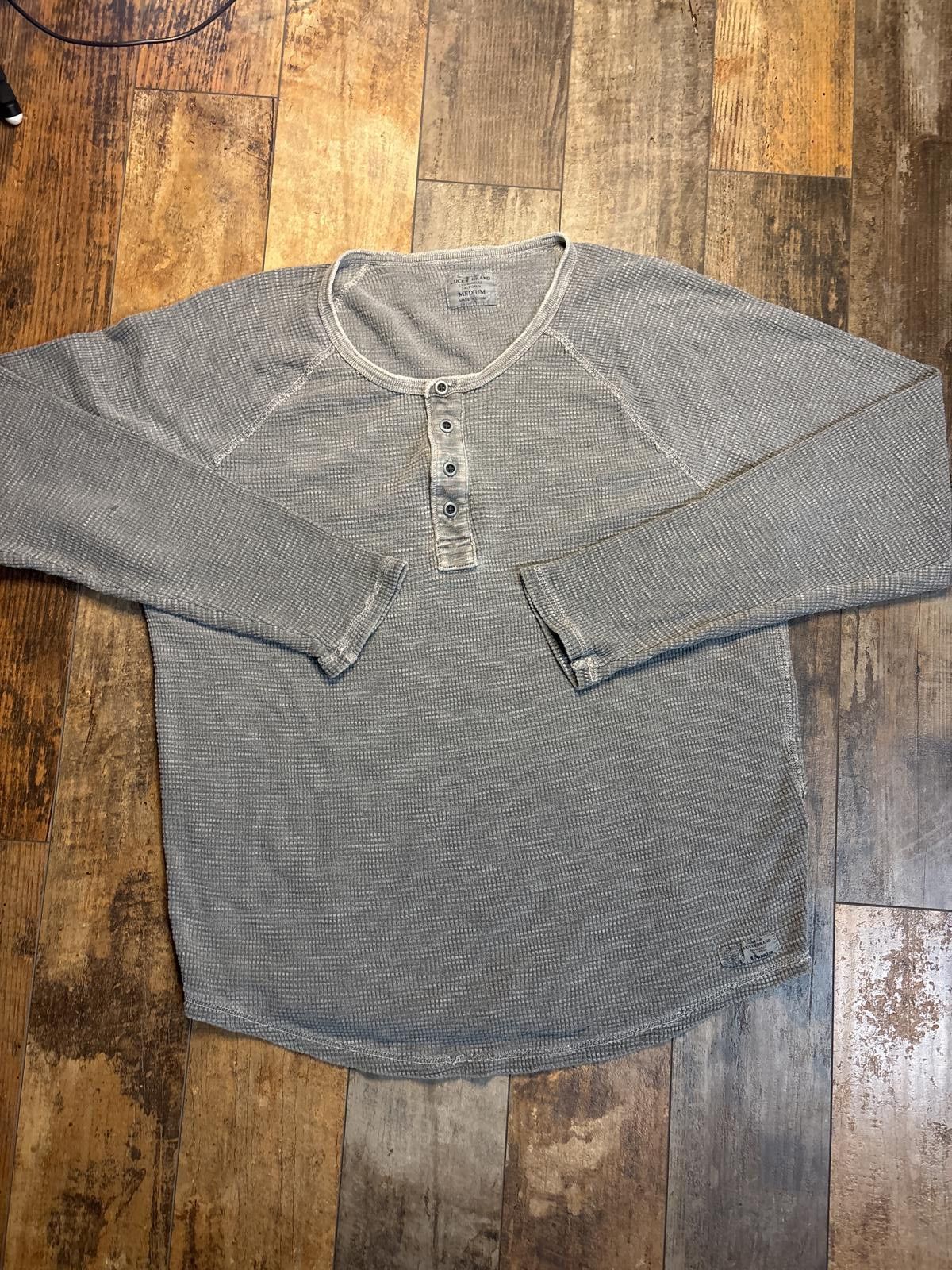 Lucky Brand Lucky Brand Men's Long Sleeve Thermal Shirt Gray Size M Size US M / EU 48-50 / 2 - 1 Thumbnail