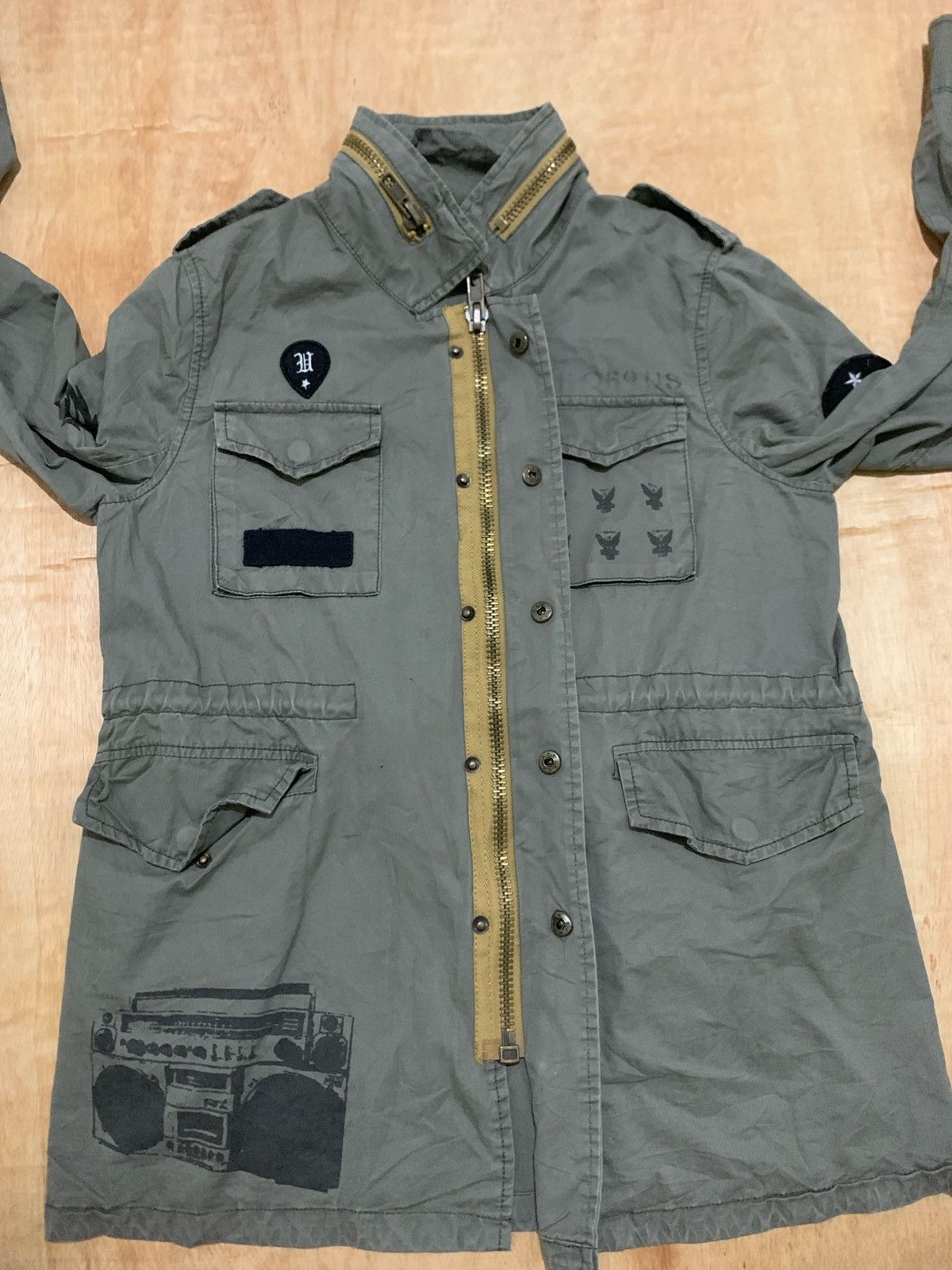 Hysteric Glamour TS 069 US Guitar Army Jacket Ifsixwasnine Punk Style Size US M / EU 48-50 / 2 - 5 Thumbnail