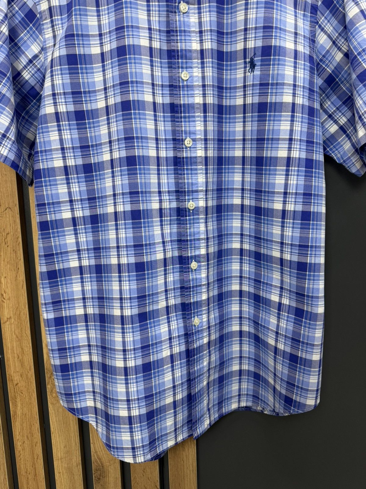 Ralph Lauren Ralph Lauren Plaid Shirt Short Sleeve Blue Size M Size US M / EU 48-50 / 2 - 3 Thumbnail