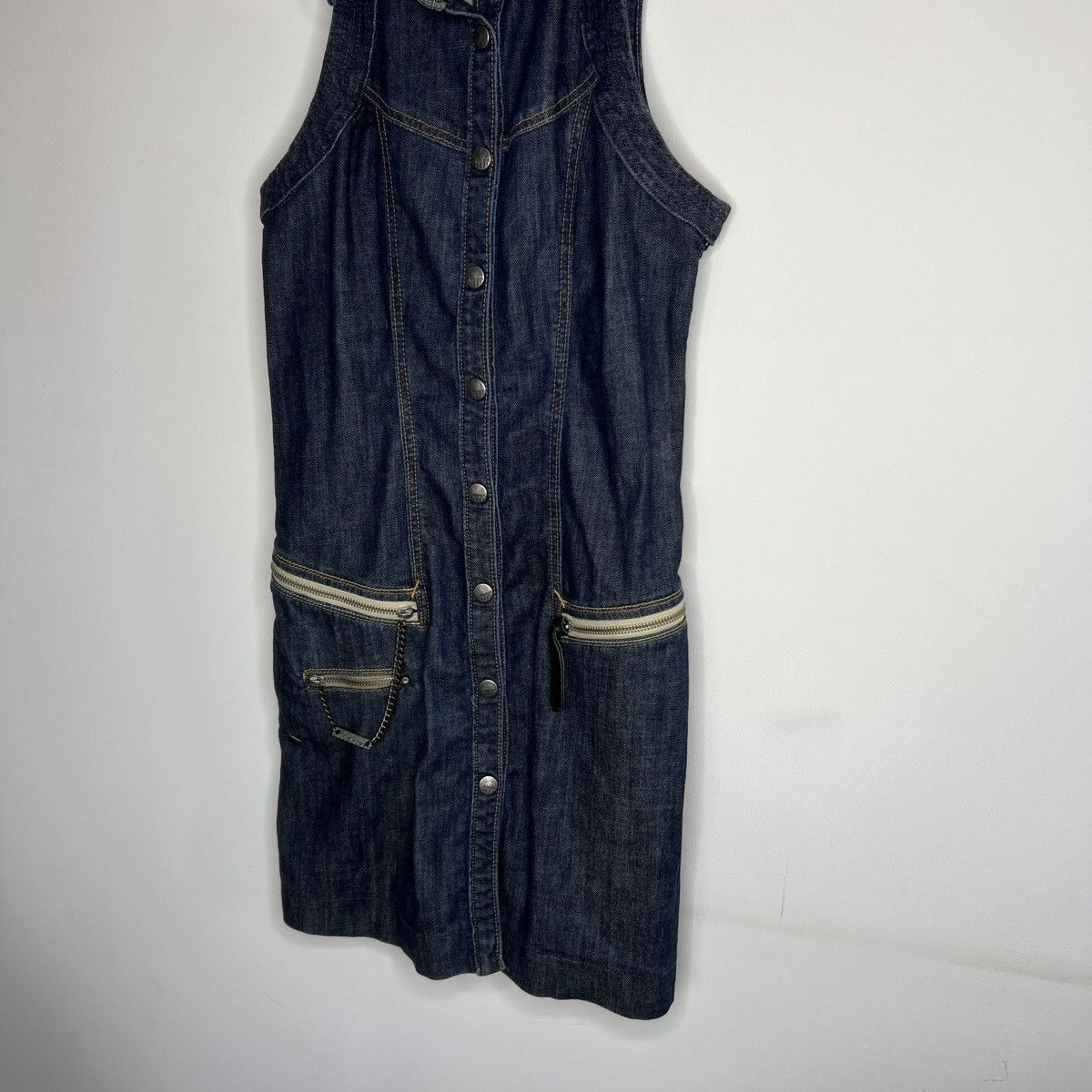 Miss Sixty × Vintage Denim Mini Dress Sundress M Killah Miss Sixty Size M / US 6-8 / IT 42-44 - 2 Thumbnail