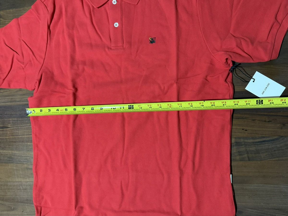 Aime Leon Dore Aime Leon Dore ALD Piqué Polo Red Floral Crest Logo Sz Large Size US L / EU 52-54 / 3 - 5 Thumbnail