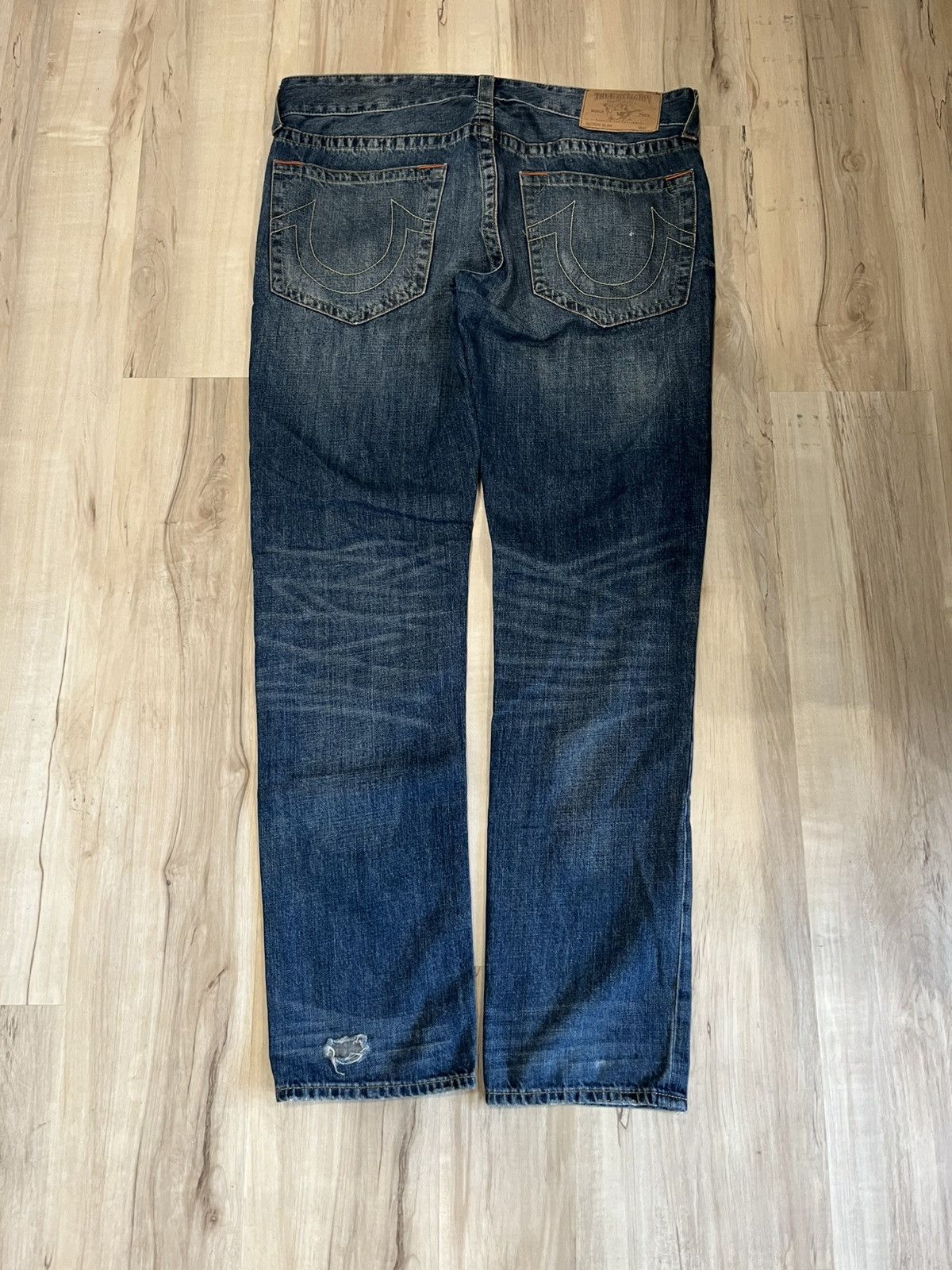 True Religion × Vintage Y2K true religion distressed jeans Size US 38 / EU 54 - 2 Thumbnail