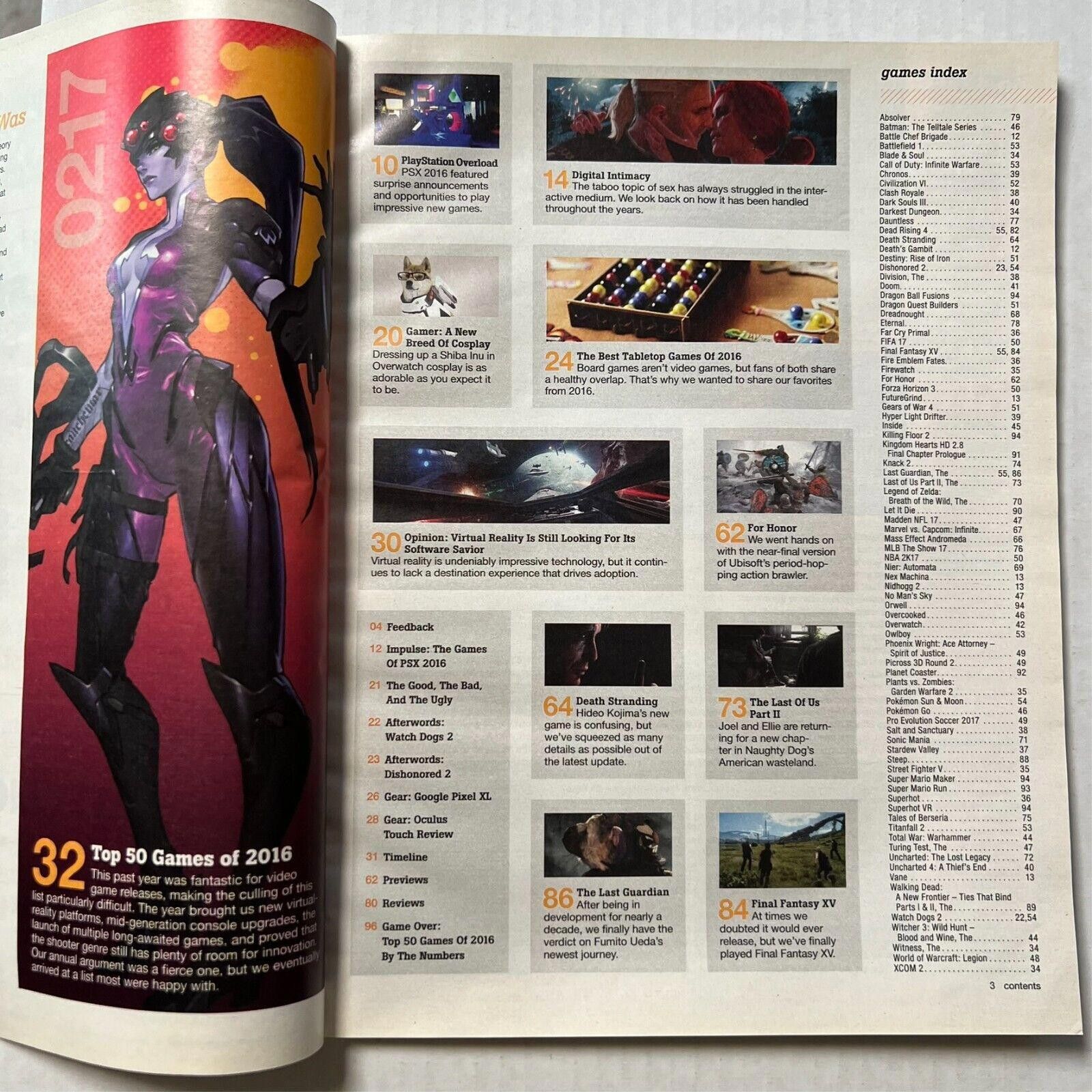 Designer Game Informer Issue #286 FEB 2017 TOP 50 GAMES EXC ZELDA Size ONE SIZE - 6 Thumbnail