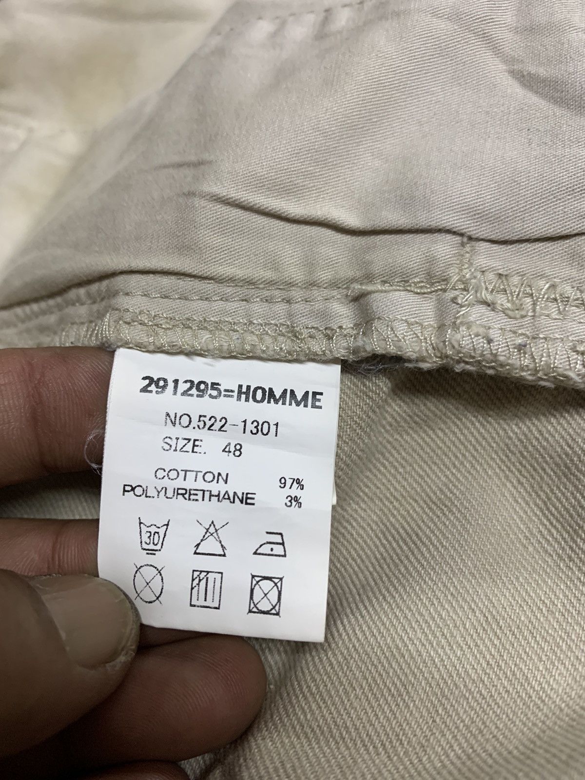 Japanese Brand 291295=HOMME CUSTOM MADE Size US 33 - 19 Thumbnail