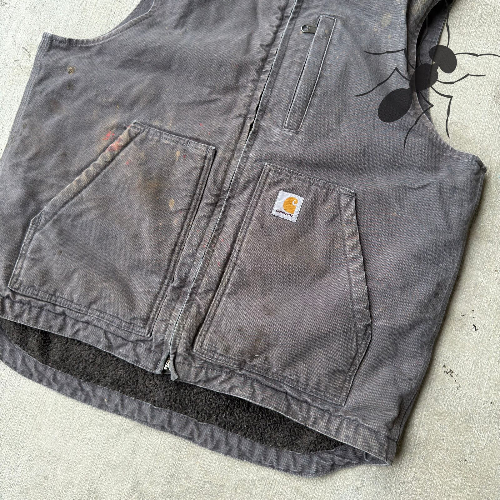 Carhartt × Vintage Carhartt GVL gray work wear vest Size US M / EU 48-50 / 2 - 2 Thumbnail