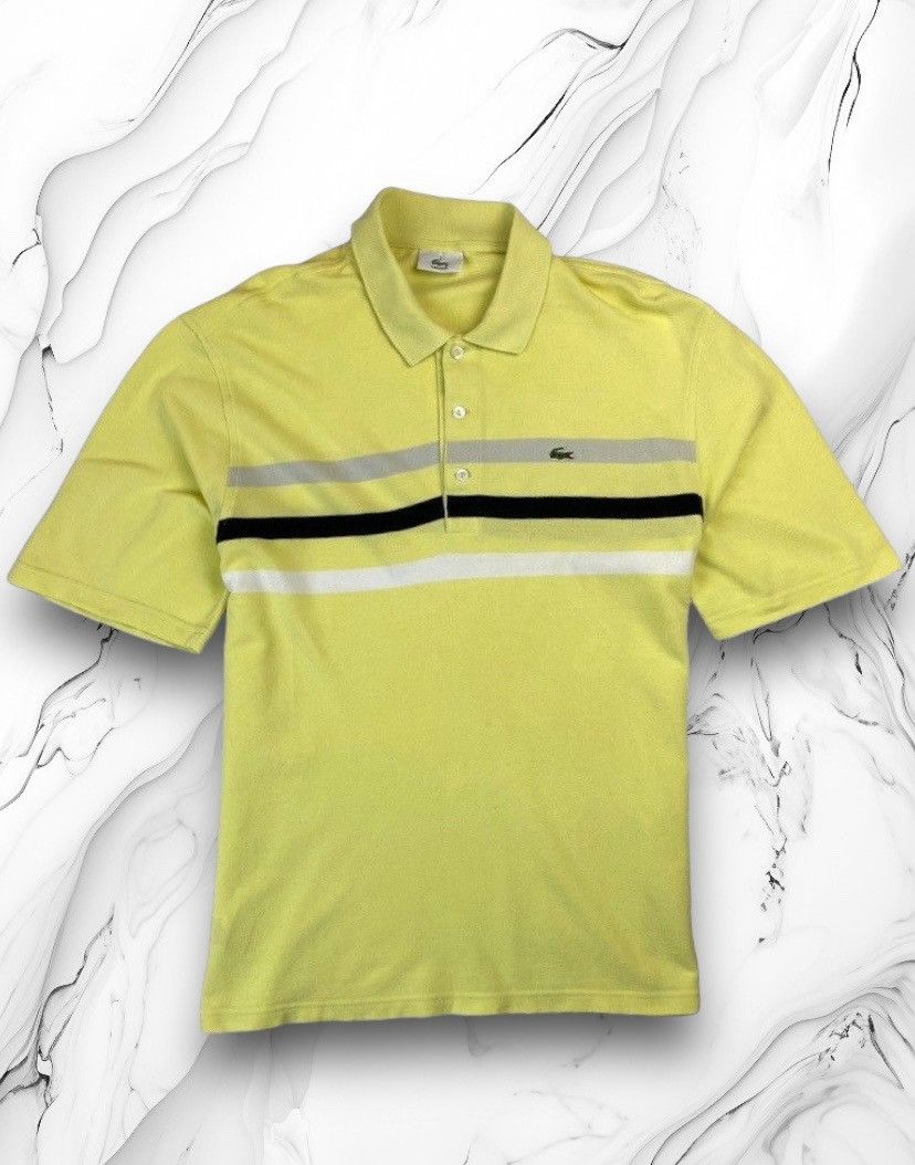 Lacoste Vintage Lacoste Designer Striped Polo T-shirt Size 5 Size US L / EU 52-54 / 3 - 1 Thumbnail