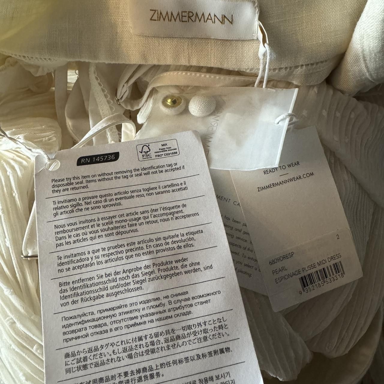 Zimmermann Zimmerman Georgette Linen Dress Size S / US 4 / IT 40 - 6 Thumbnail