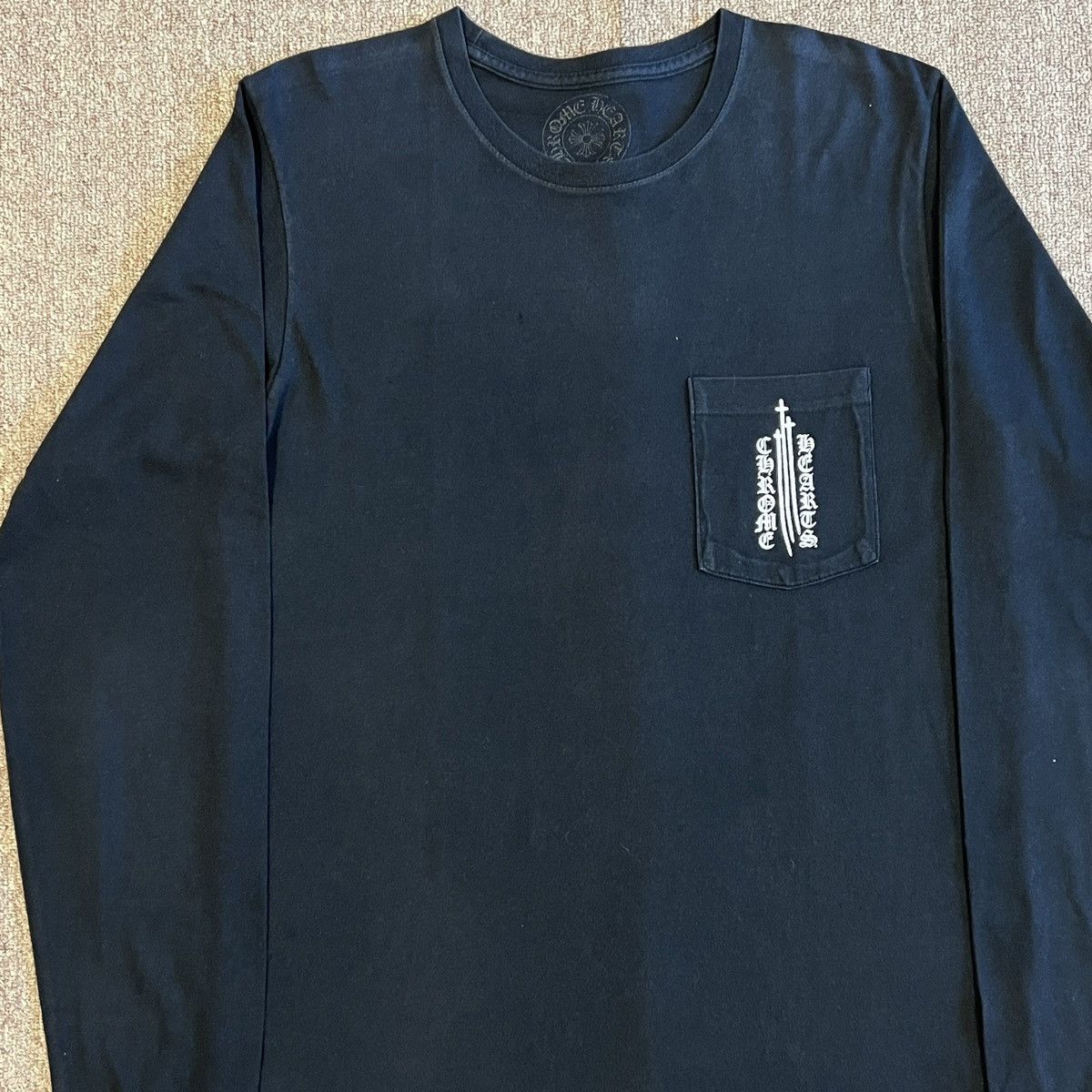 Chrome Hearts × Hypebeast × Vintage Chrome Hearts Big Sword Logo Long Sleeve Shirt Size US M / EU 48-50 / 2 - 4 Thumbnail