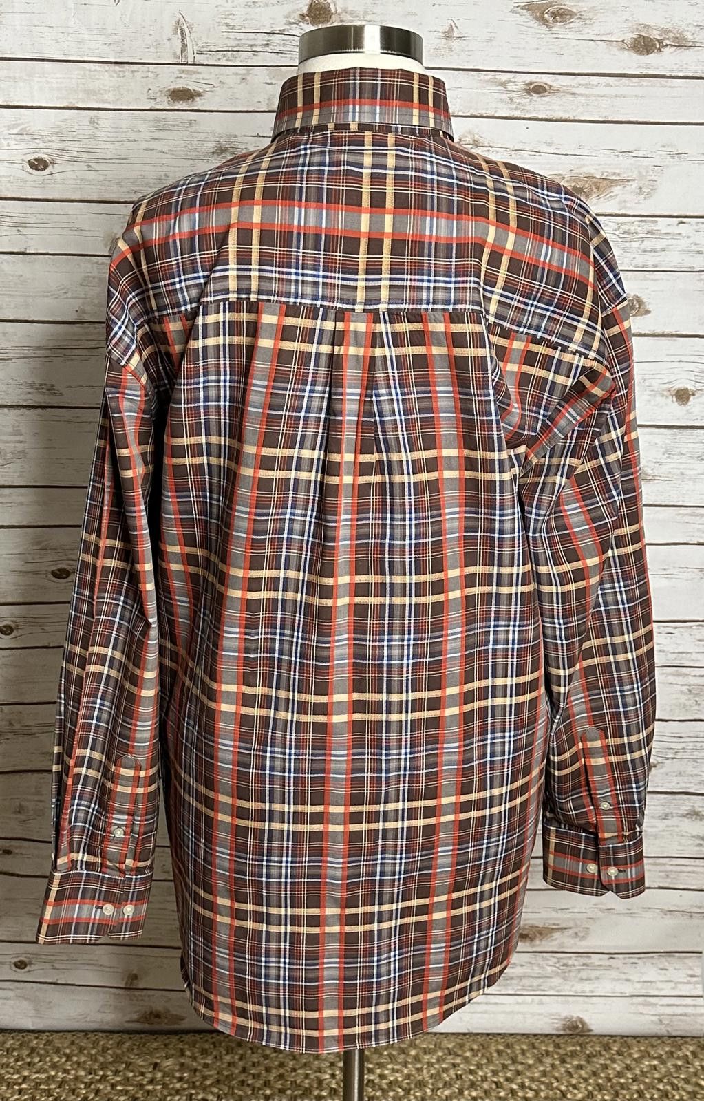 Enyce Vintage Enyce Y2K brown plaid long sleeve button-up shirt Size US XXL / EU 58 / 5 - 4 Thumbnail
