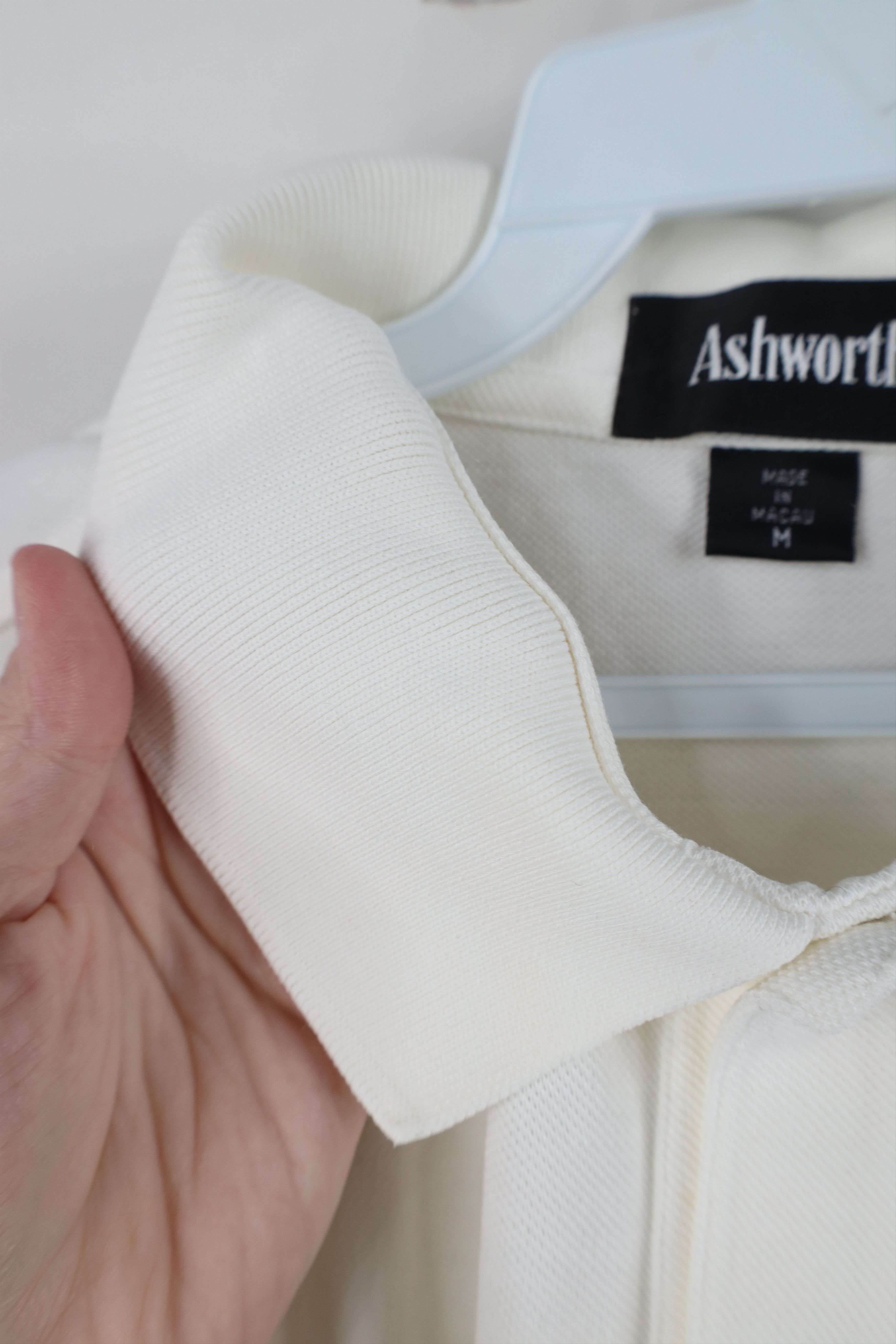 Vintage Vintage 90s Streetwear Cotton Knit Golf Polo Shirt White Size US M / EU 48-50 / 2 - 6 Thumbnail