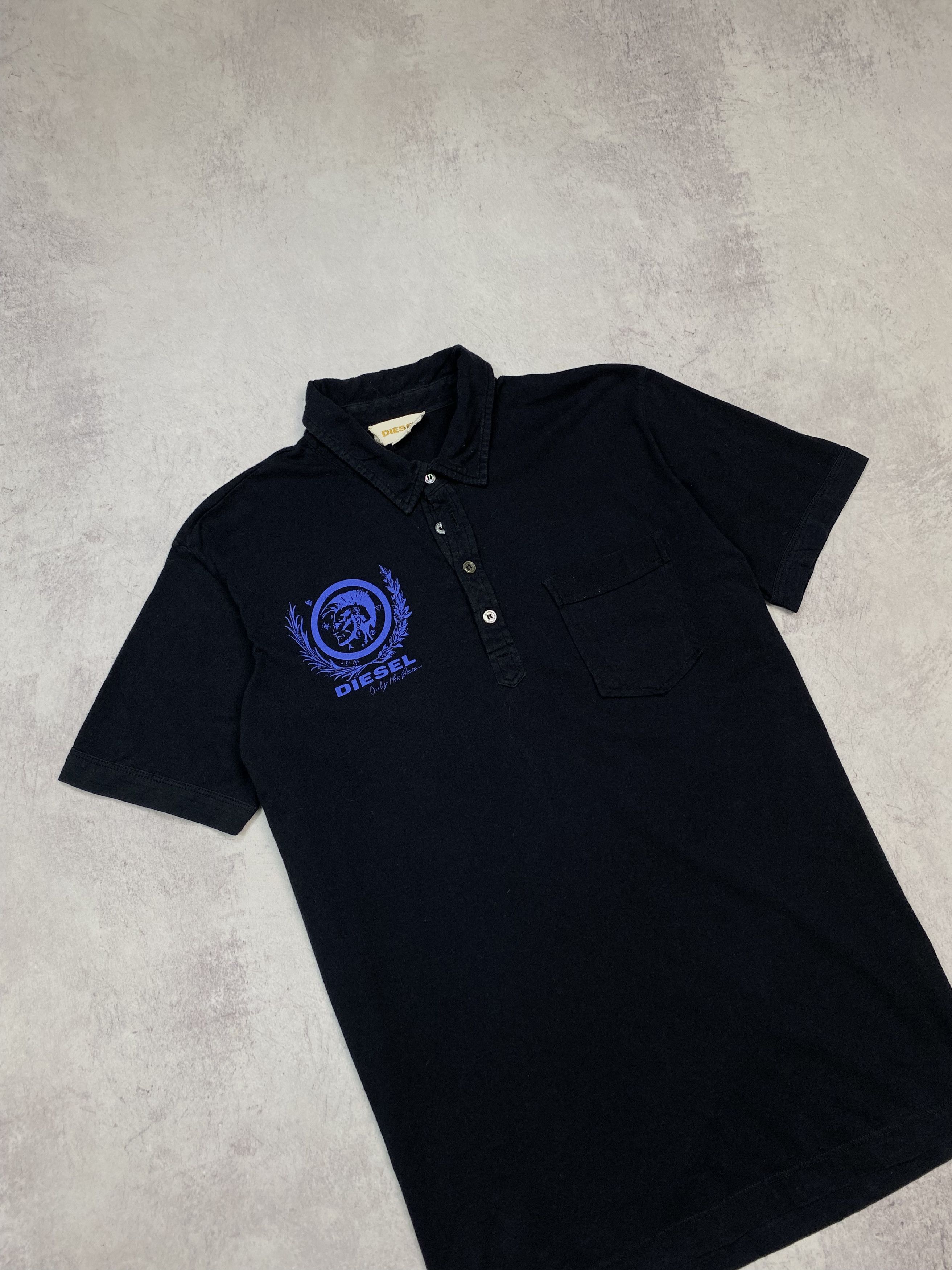 Diesel DIESEL MEN'S VINTAGE POLO SHIRT BLACK SIZE M Y2K STREET WEAR Size US M / EU 48-50 / 2 - 1 Thumbnail