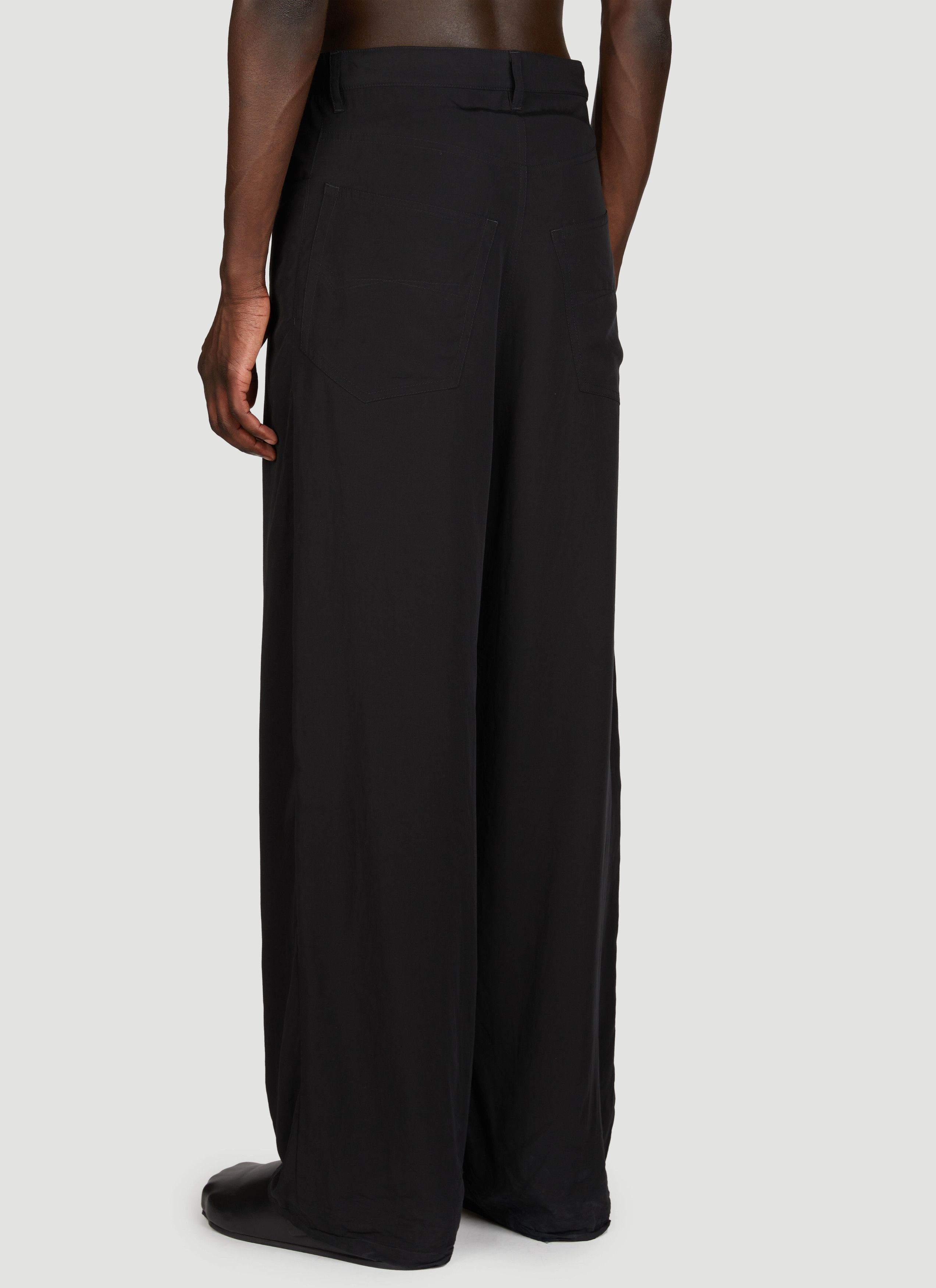 Balenciaga o1w1db10126 5-Pocket Baggy Pants in Black Size US 28 / EU 44 - 4 Thumbnail