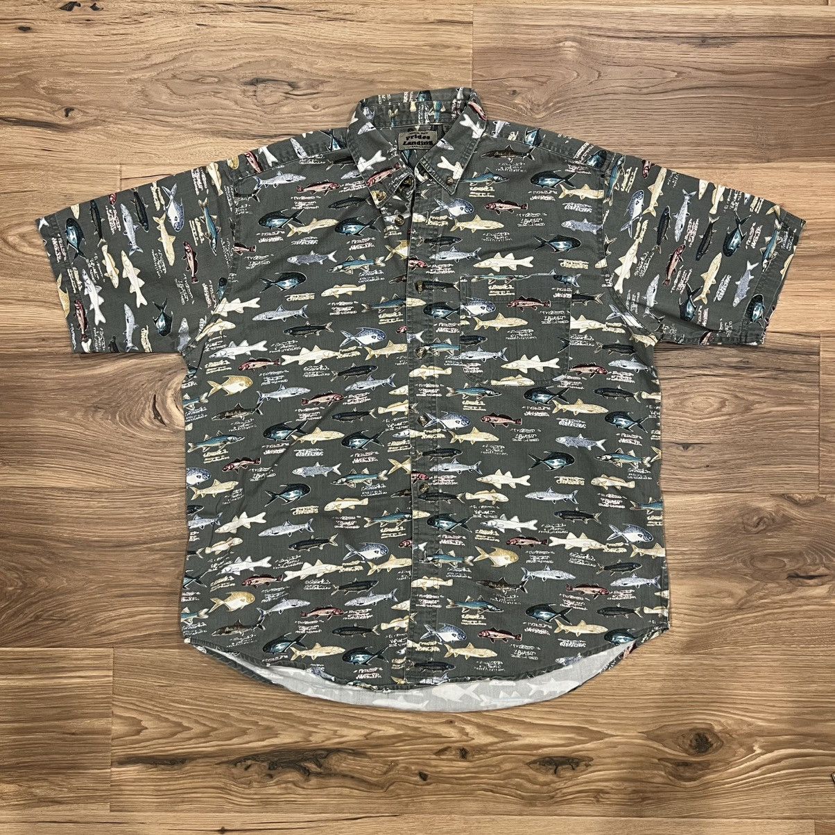 Other Fish AOP Prides Landing Large Short Sleeve Button Down Shirt Size US L / EU 52-54 / 3 - 1 Thumbnail