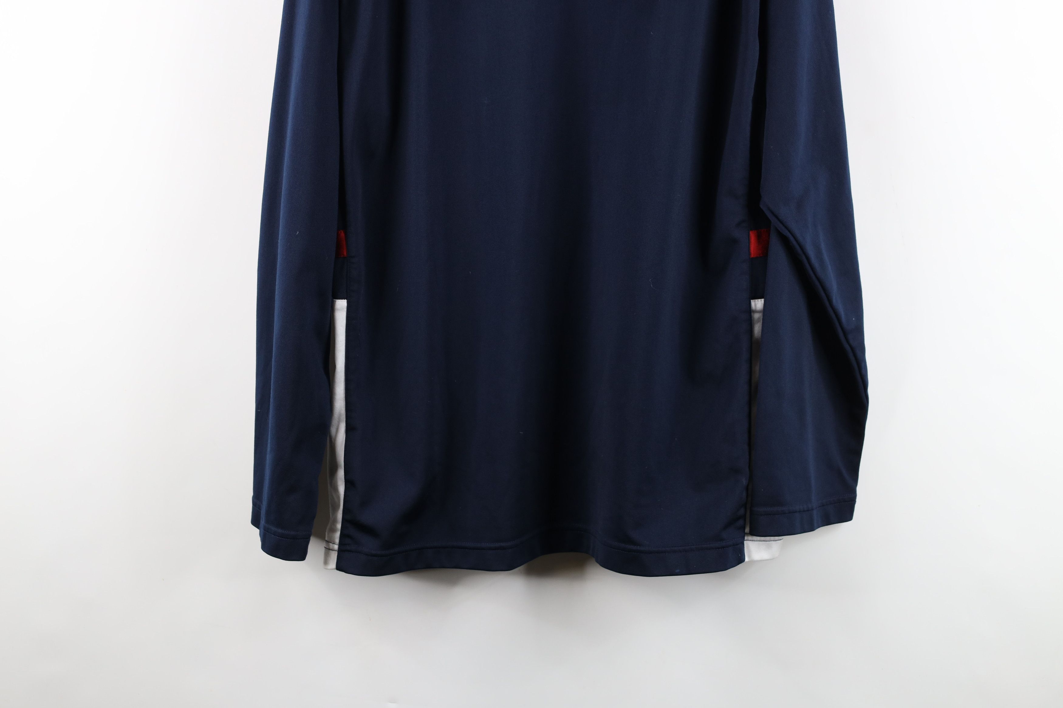 Nike × Vintage Vintage Y2K Nike Basketball Center Swoosh Striped Hoodie Size US L / EU 52-54 / 3 - 15 Thumbnail