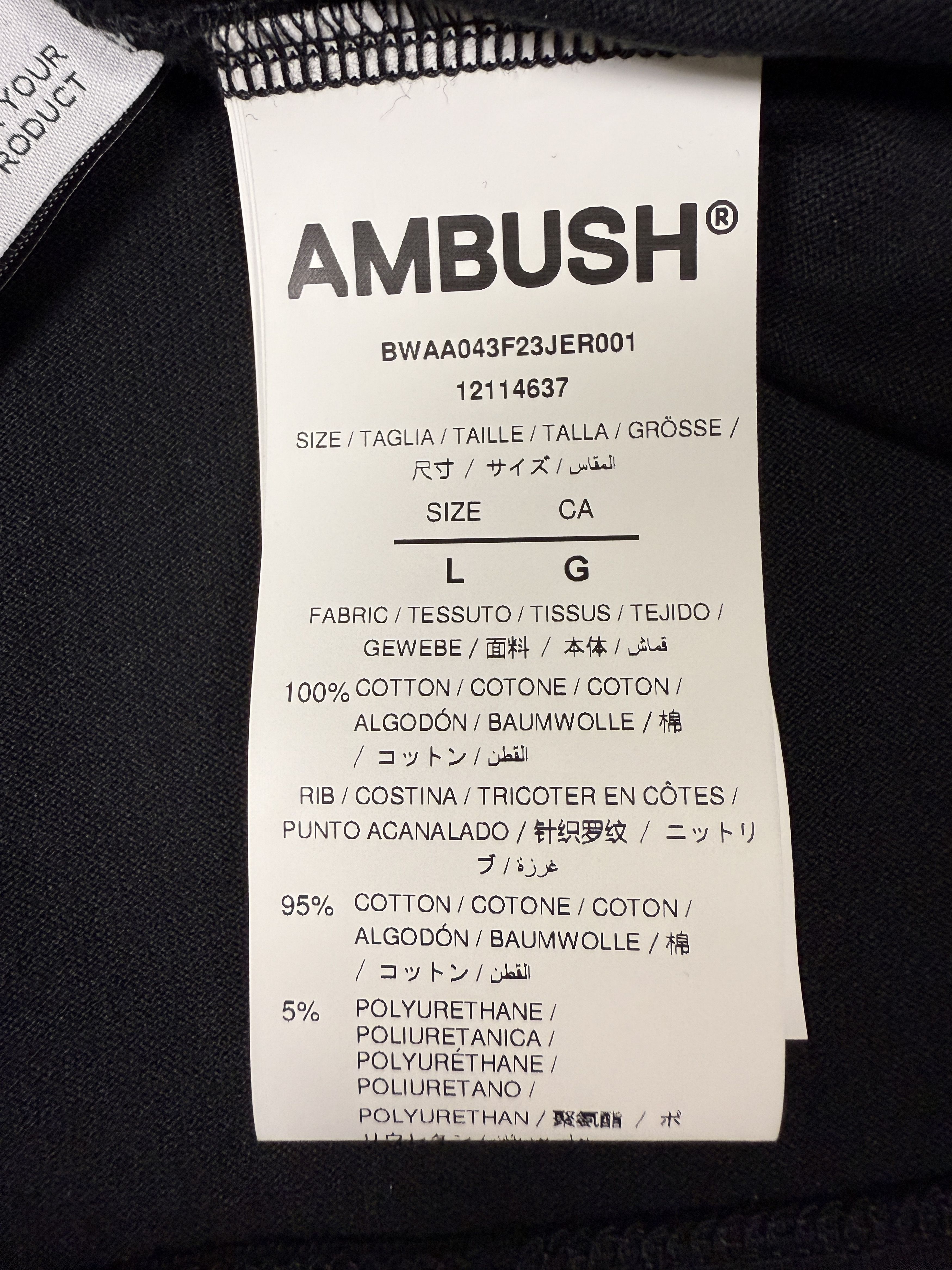 Ambush Design $250 Ambush Reflective Cropped Fitted T-Shirt Size L / US 10 / IT 46 - 11 Thumbnail