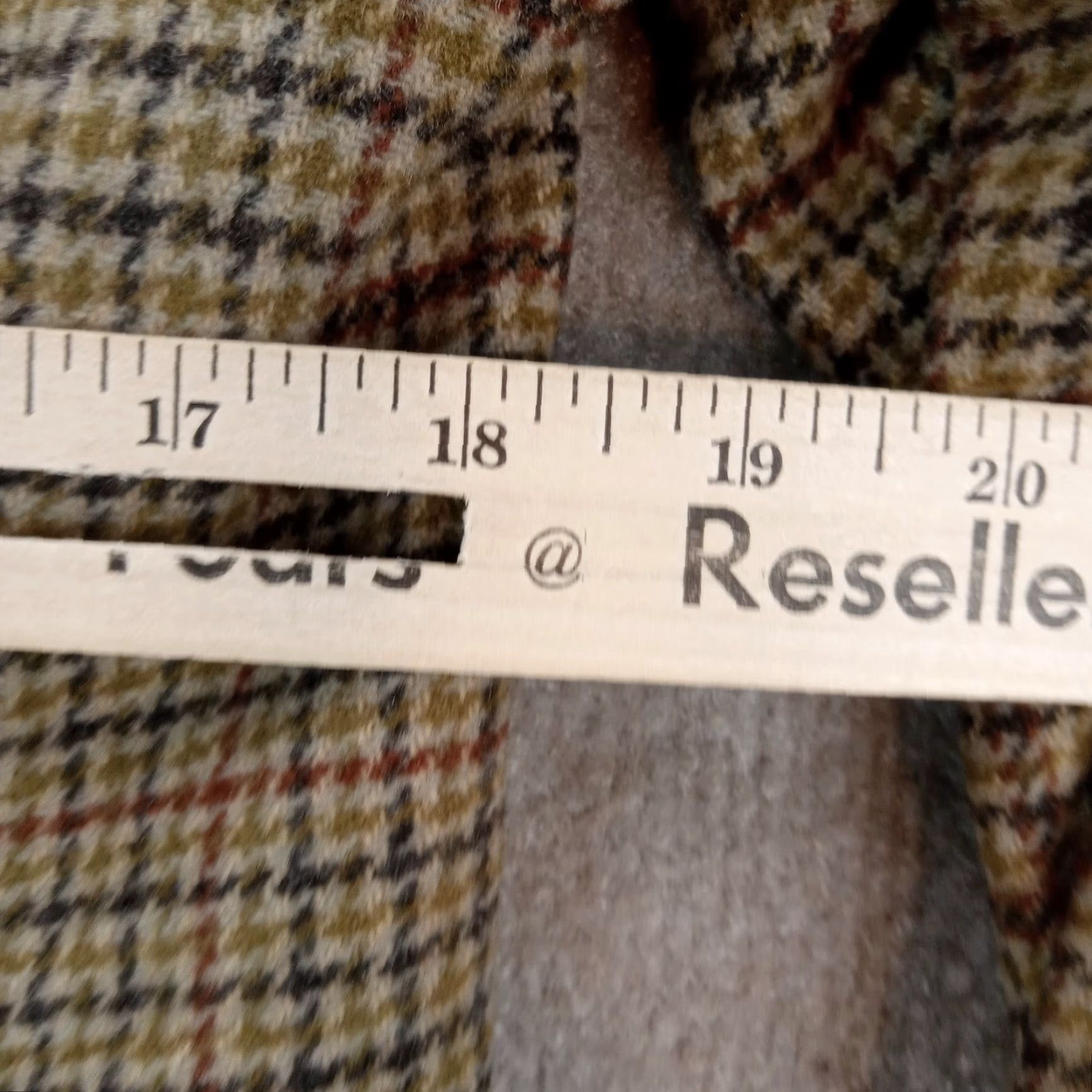 Vintage L.L. Bean Women's Brown Plaid Wool Cashmere Blazer Jacket Size 10R Size L / US 10 / IT 46 - 4 Thumbnail