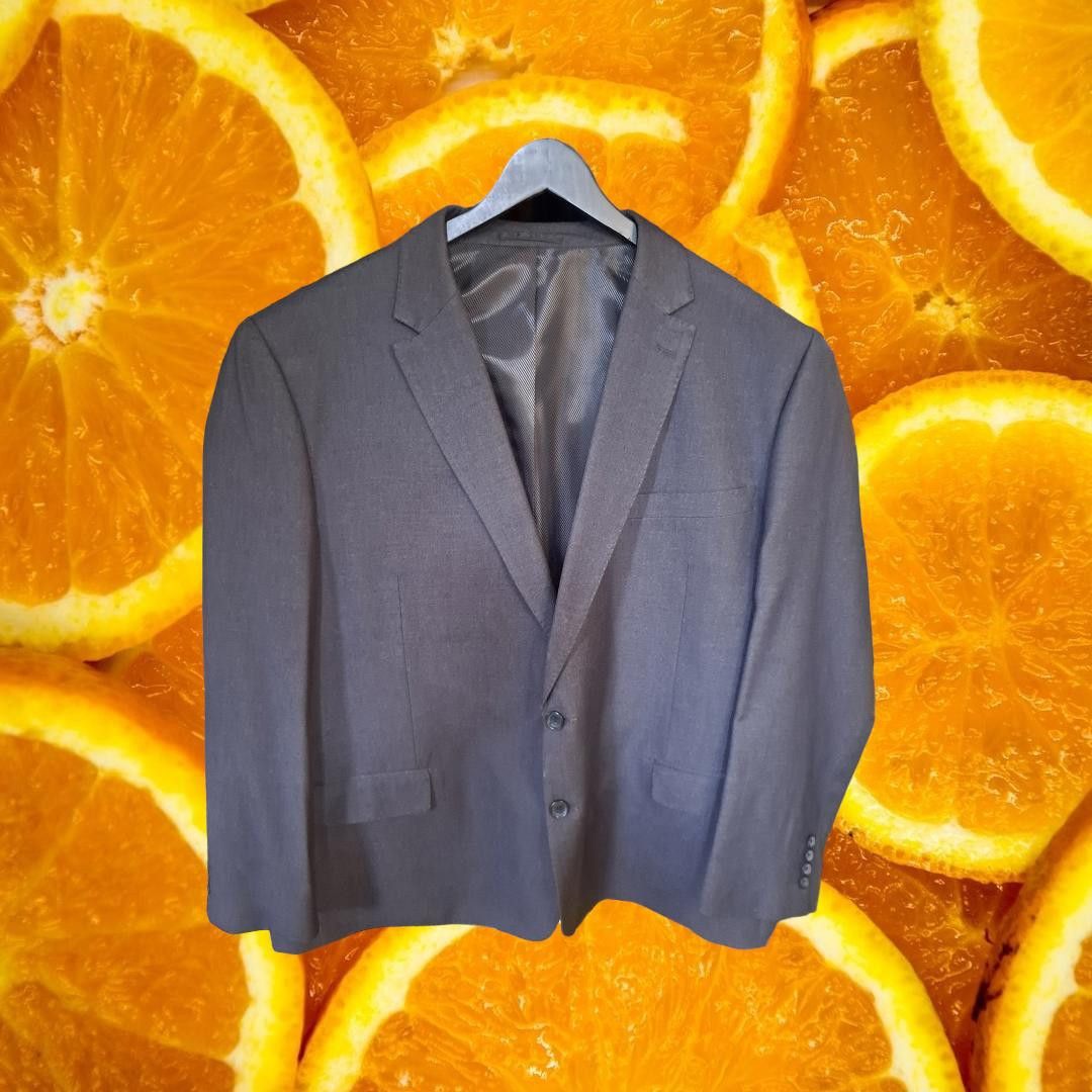 Giorgio Fiorelli Giorgio Fiorelli Gray 2 Button Blazer Size 52 Size 52R - 1 Thumbnail