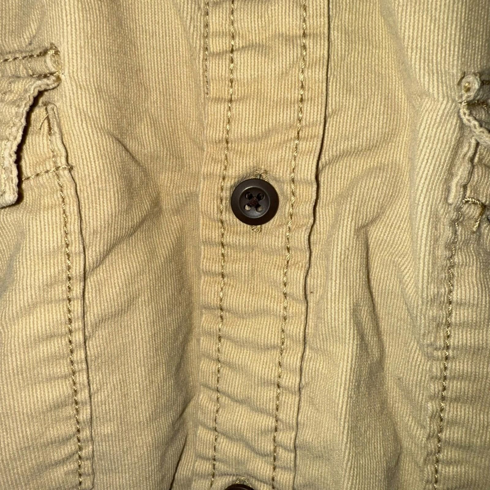 Tommy Hilfiger Tommy Hilfiger Mens Tan Corduroy Button Down Shirt Utility L Size US L / EU 52-54 / 3 - 5 Thumbnail