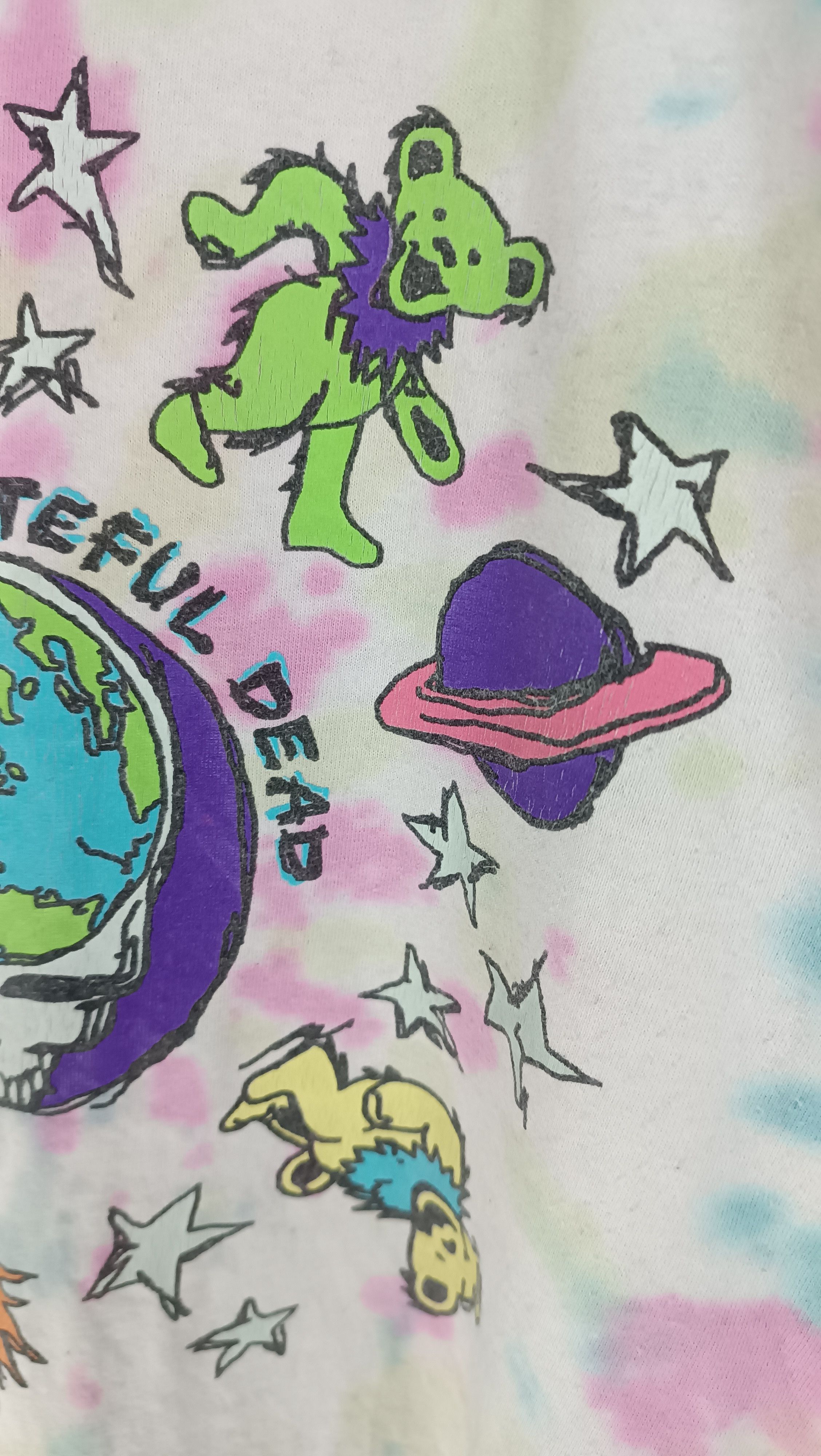 Band Tees VINTAGE GRATEFUL DEAD TIE DYE DANCING BEAR dylan doors Size US M / EU 48-50 / 2 - 12 Thumbnail