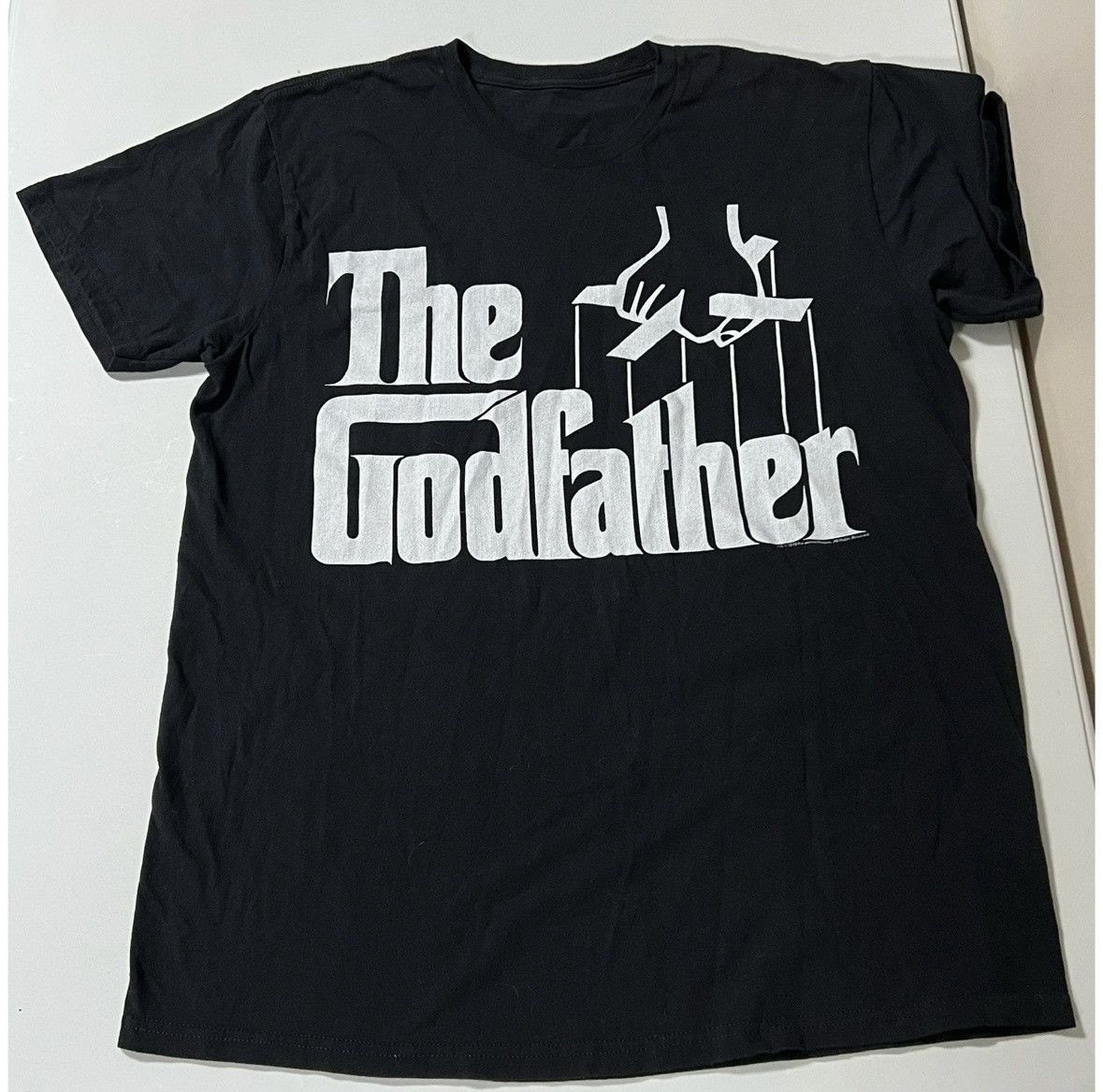 Vintage Black ‘The Godfather’ Italian Mobster T-Shirt Tee Size L 🖤 Size US L / EU 52-54 / 3 - 1 Thumbnail
