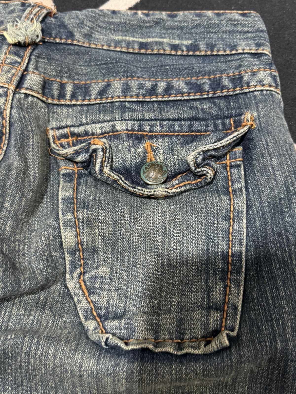 Tornado Mart Flare Denim Distressed Japanese Styled Size US 29 - 6 Thumbnail