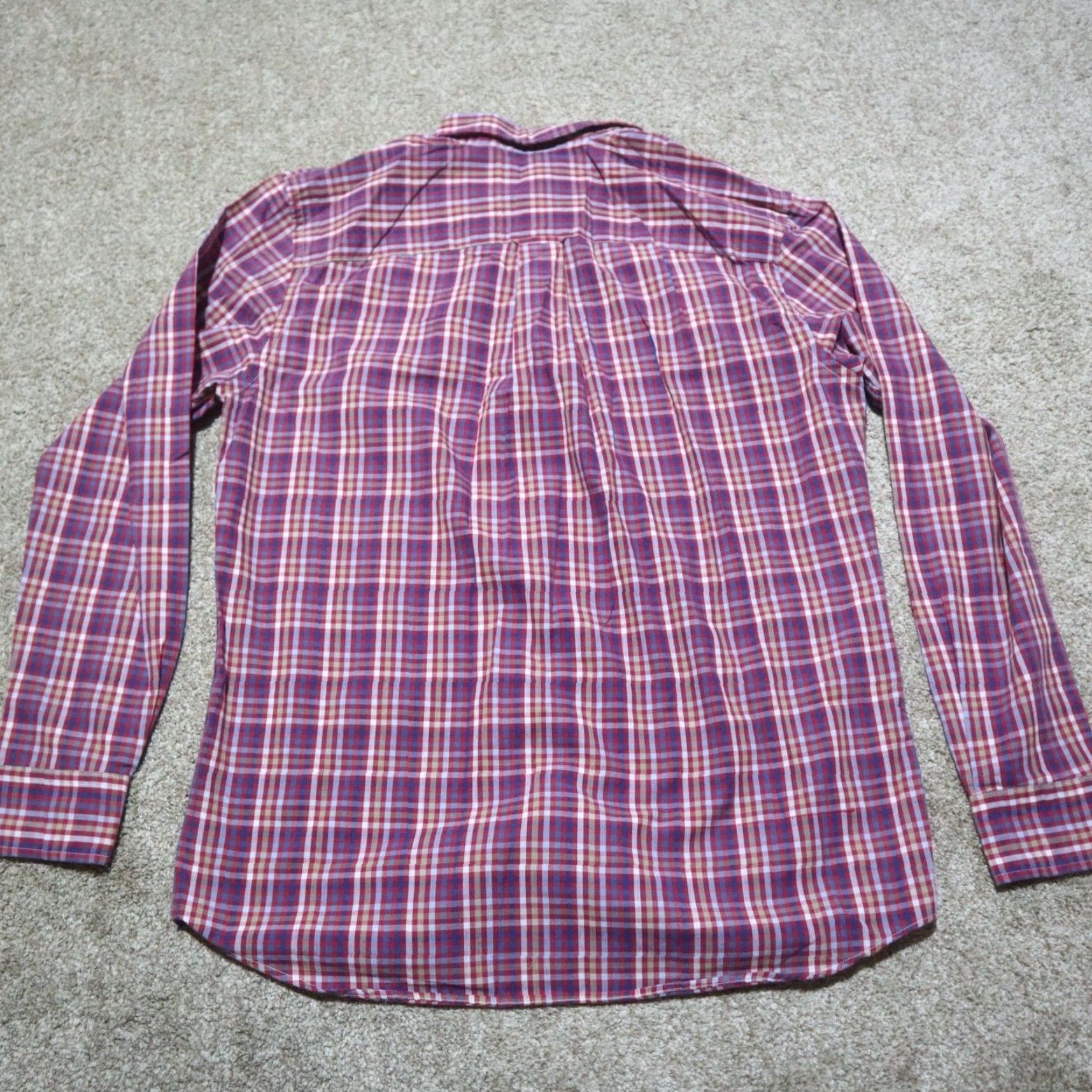Vintage Saddlebred Shirt Button-Up Long Sleeve Red Plaid Adult M Medium Mens Size US M / EU 48-50 / 2 - 8 Thumbnail