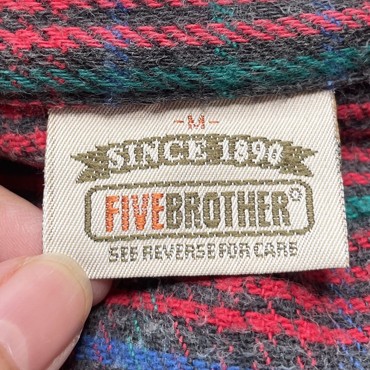 Vintage Vintage Brand Five Brother Flanned Shirt 1980s Size US M / EU 48-50 / 2 - 9 Thumbnail
