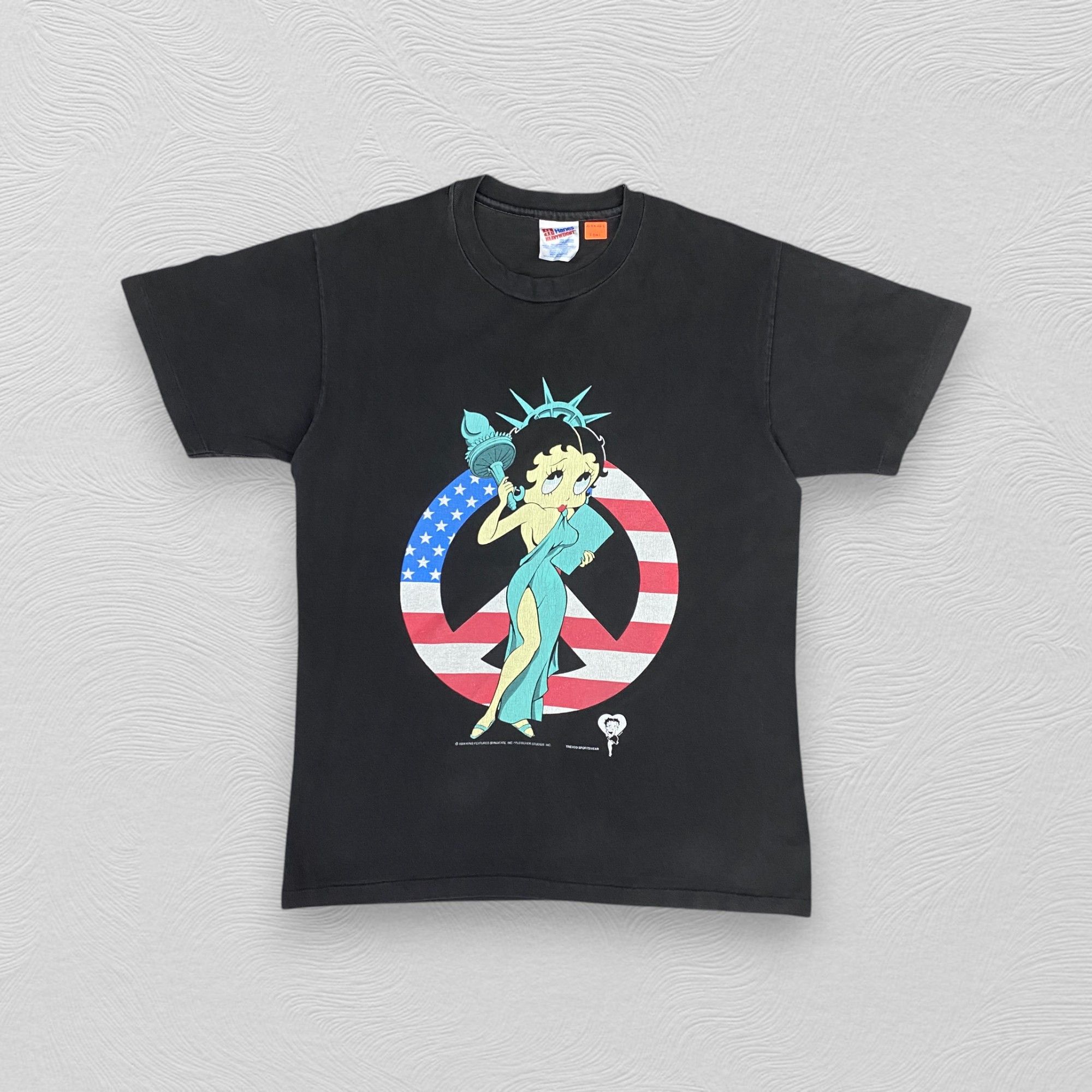 Hanes Vintage 90s Betty Boop Tshirt - I061 Size US M / EU 48-50 / 2 - 1 Thumbnail