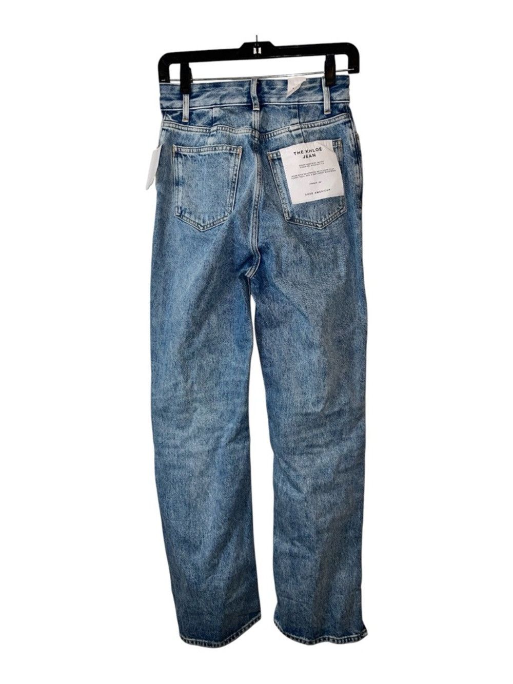 Good American Good American The Khloé Jean High Waist Straight Leg Distre Size 26" / US 2 / IT 38 - 5 Thumbnail