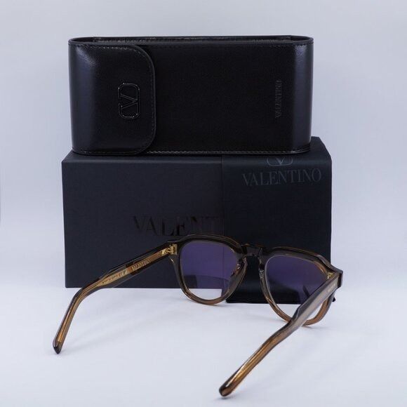 Valentino Valentino V-TALE II VLX-139C Eyeglasses Brown 52mm Size ONE SIZE - 11 Thumbnail