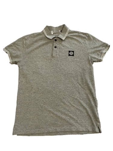Stone Island Vintage Stone Island Y2K Logo Gray Polo Size S Size US S / EU 44-46 / 1 - 1 Thumbnail