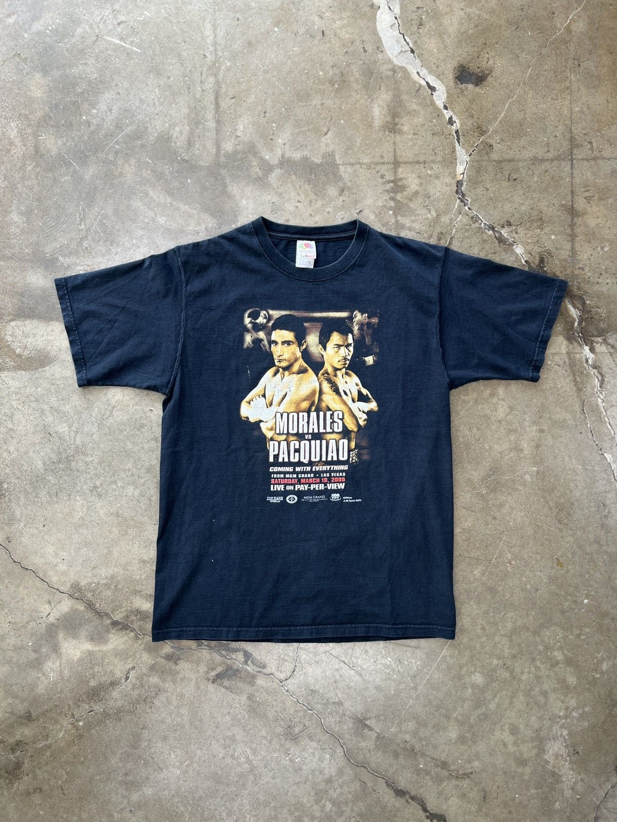 Vintage Vintage 2005 Morales vs. Pacquiao Boxing Tee Large Size US L / EU 52-54 / 3 - 2 Thumbnail