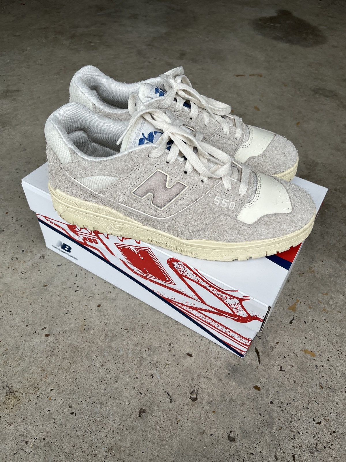 Aime Leon Dore × New Balance Aime Leon Dore - New Balance 550 ‘Grey Suede’ Size US 10 / EU 43 - 4 Thumbnail