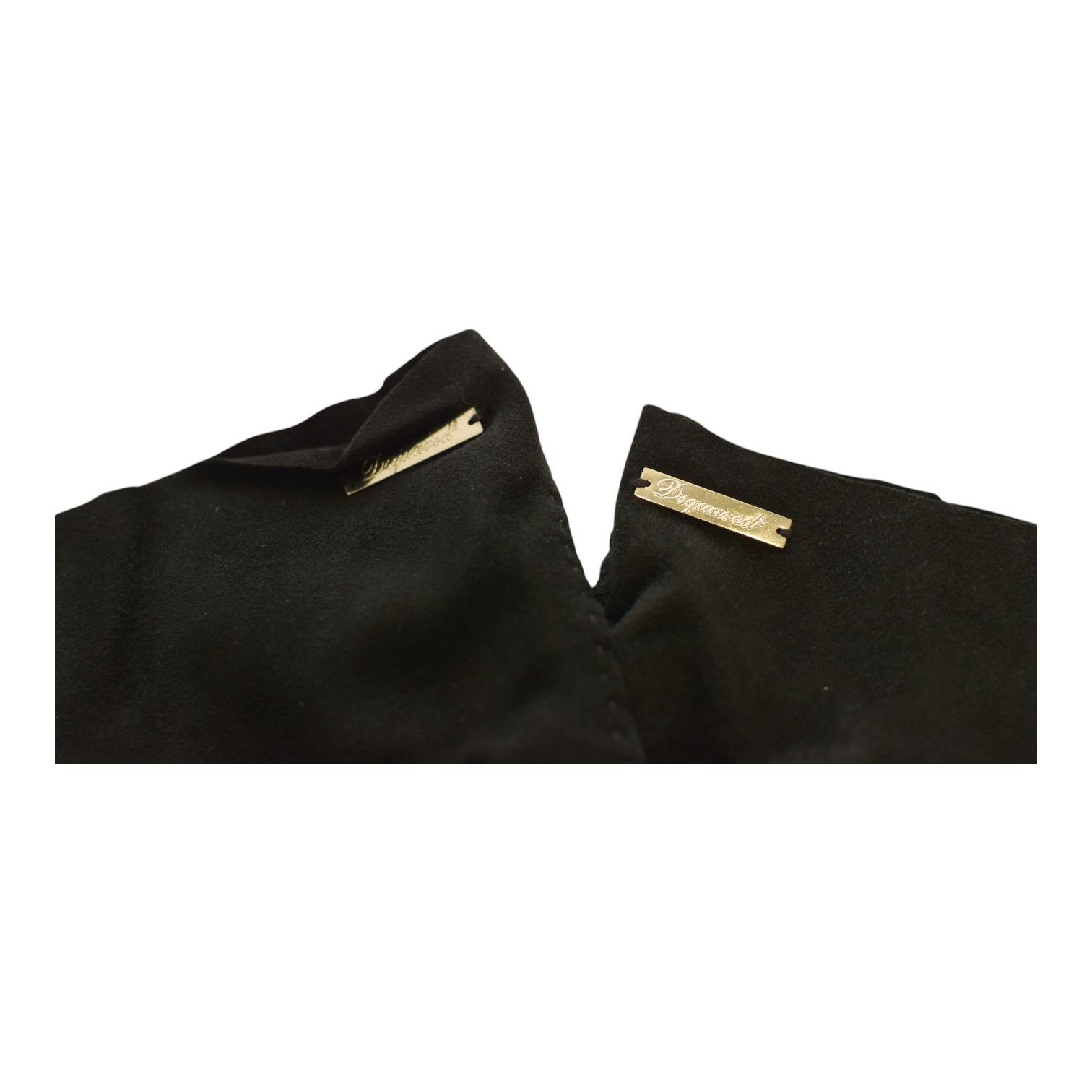 Dsquared2 Dsquared² Black Suede Long Gloves – Size M Size ONE SIZE - 5 Thumbnail