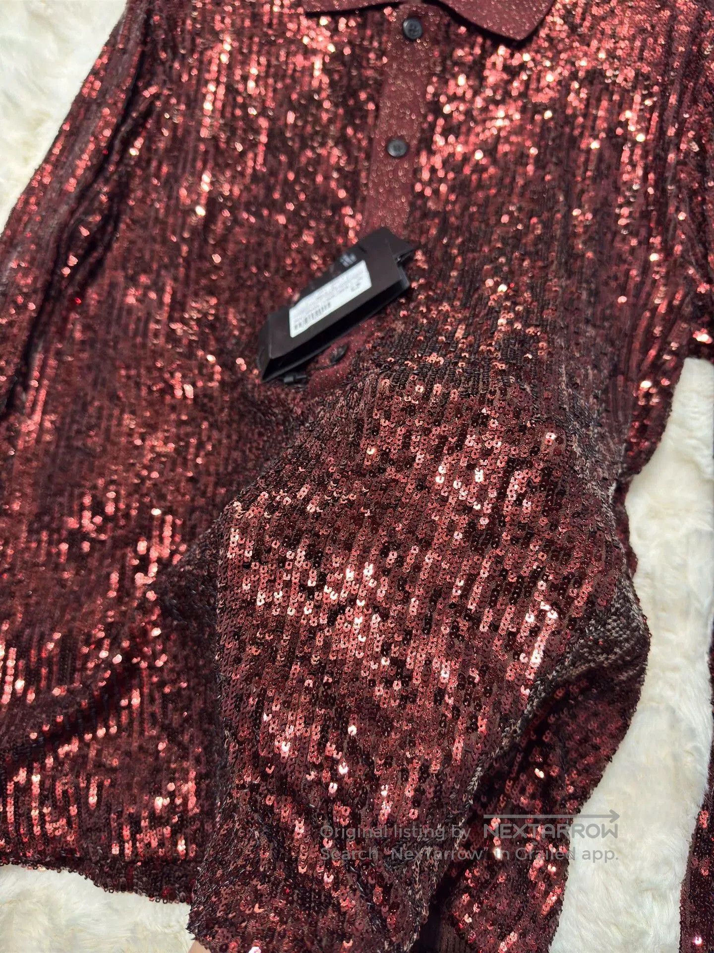 Saint Laurent Paris Saint Laurent Paris Sequin bead shirt. Size US S / EU 44-46 / 1 - 9 Thumbnail