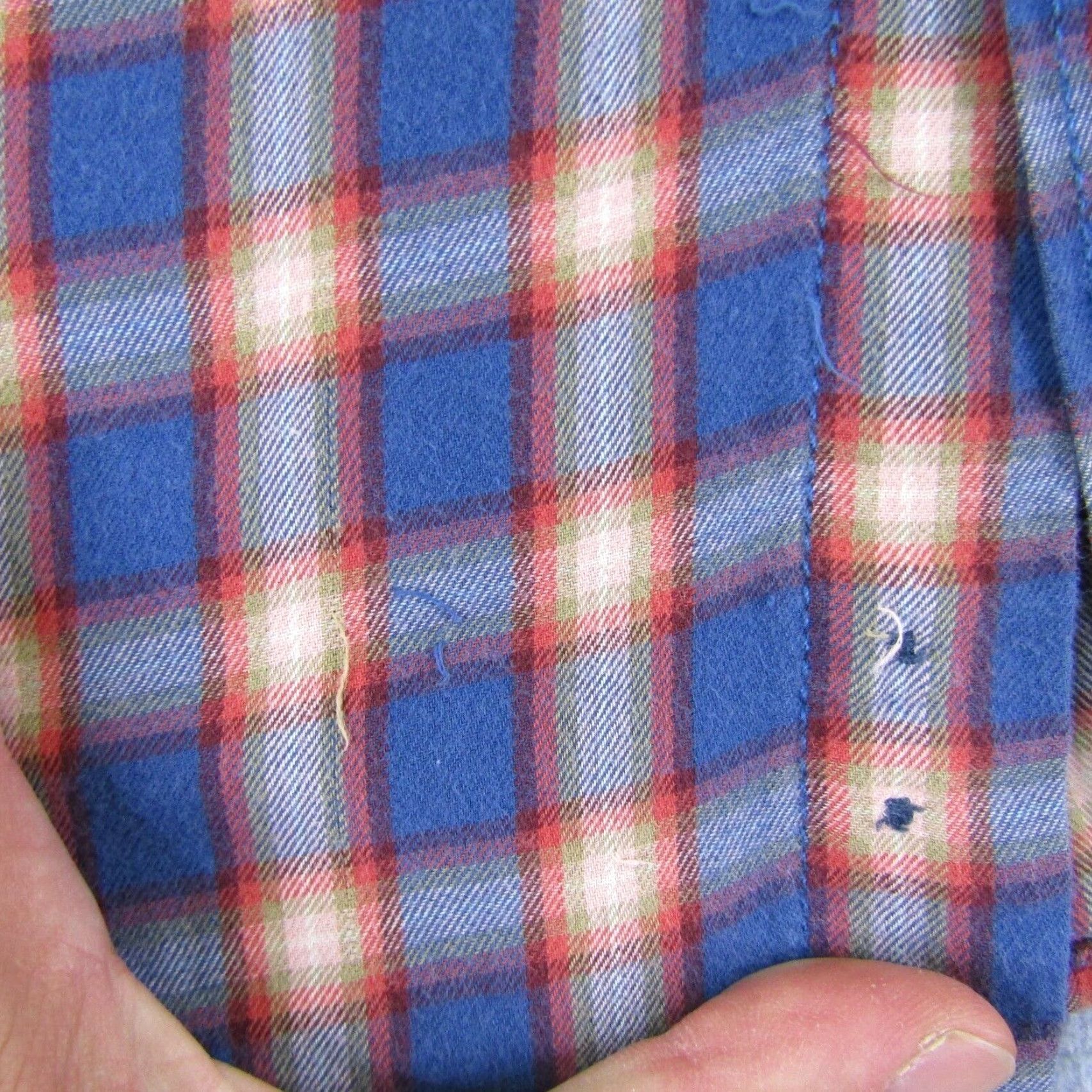 Levi's Levi's Men's Shirt 2XL Casual Workwear Plaid Cotton Twill Button-Up Long Sleeve Blue Size US XXL / EU 58 / 5 - 3 Thumbnail
