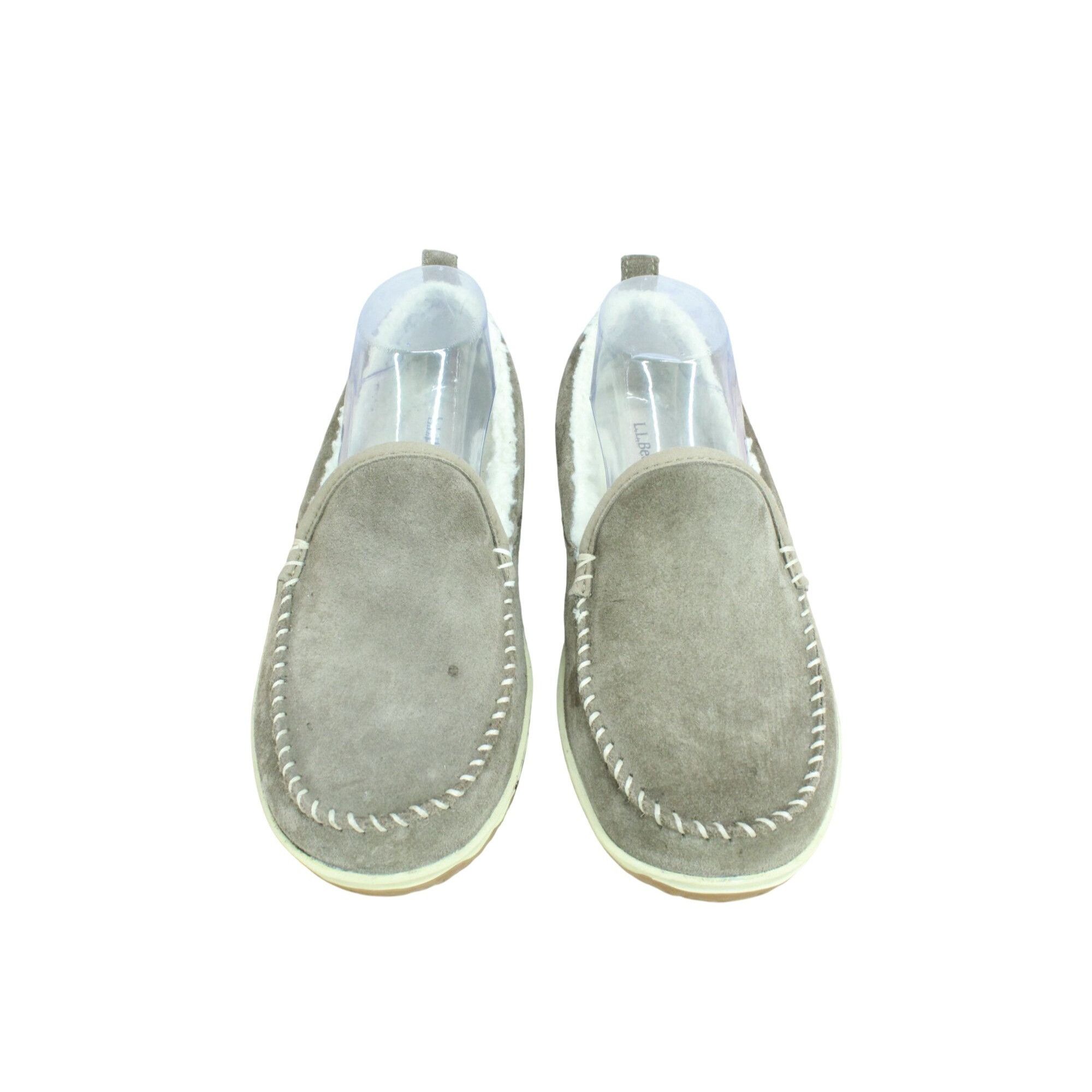 L.L. Bean LL Bean Dark Cement Fleece Lined Mountain Moccasins Size US 8 / IT 38 - 4 Thumbnail