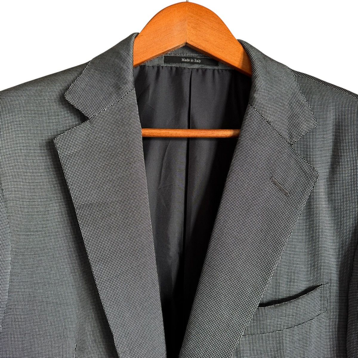 Ermenegildo Zegna Ermenegildo Zegna Silk Wool Birdseye Blazer 50R Size 50R - 2 Thumbnail