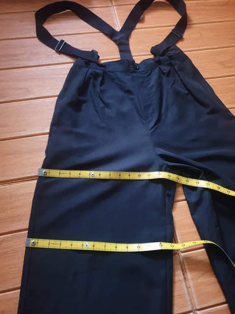 Japanese Brand Studio clip Japanese brand overall black pant Size 30" / US 8 / IT 44 - 6 Thumbnail