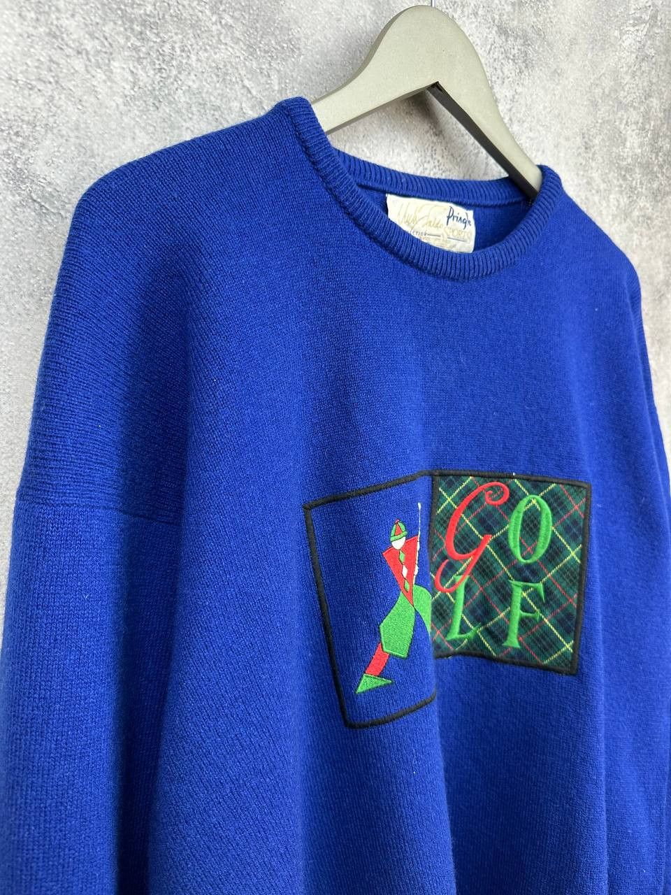 Pringle Of Scotland Pringle of Scotland Vintage Golf Sweater Crew Scotland Wool Size US XL / EU 56 / 4 - 3 Thumbnail