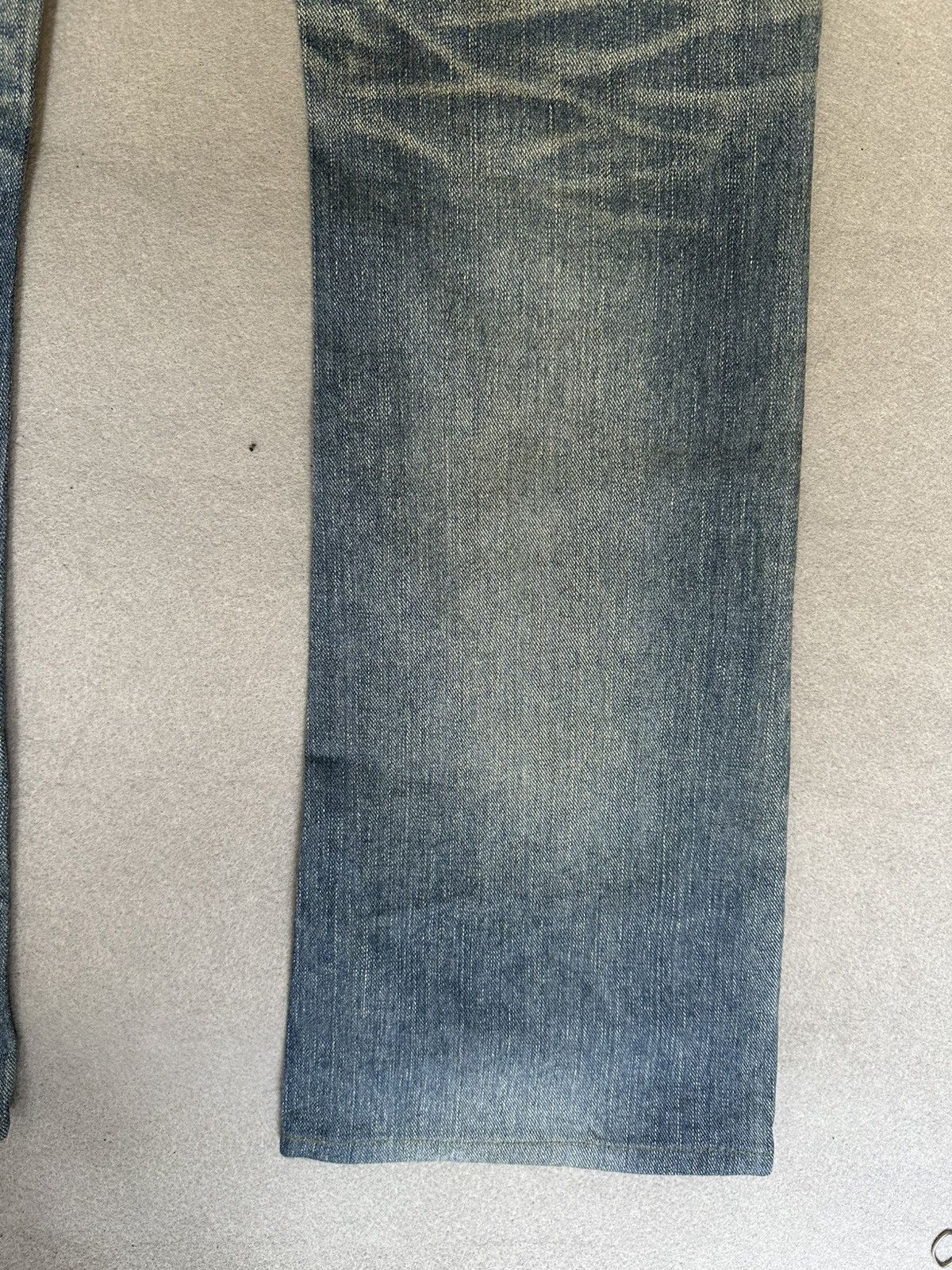 Japanese Brand FLARE Lee Distressed Design Denim Size US 32 / EU 48 - 13 Thumbnail