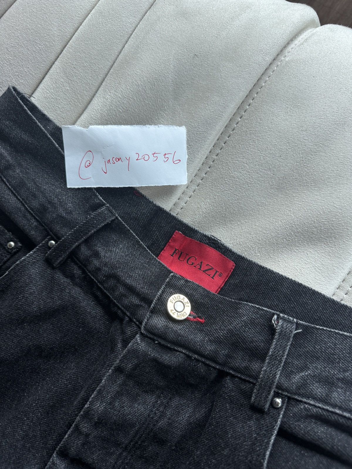 Fugazi Fugazi Triple Stitch Denim Washed Black Size US 30 / EU 46 - 3 Thumbnail