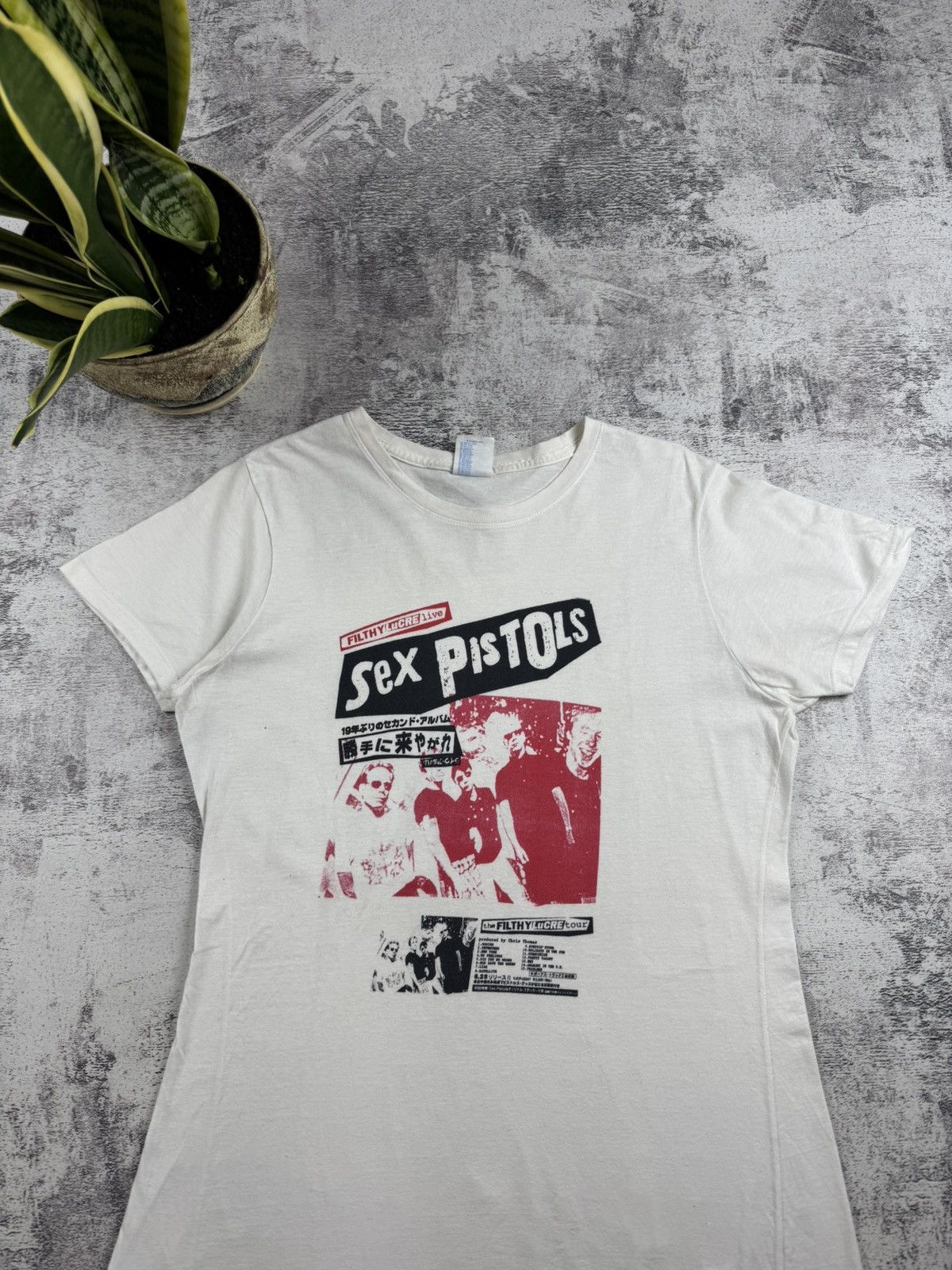 Band Tees Sex Pistols Filthy Lucre Japan Vintage Y2K Dress T Shirt Top Size M / US 6-8 / IT 42-44 - 5 Thumbnail